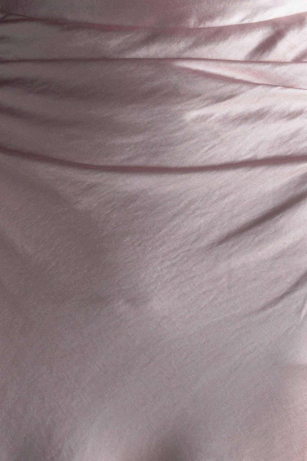 Levauro Sedir Straplez Saten Maxi Elbise - Soft Pembe