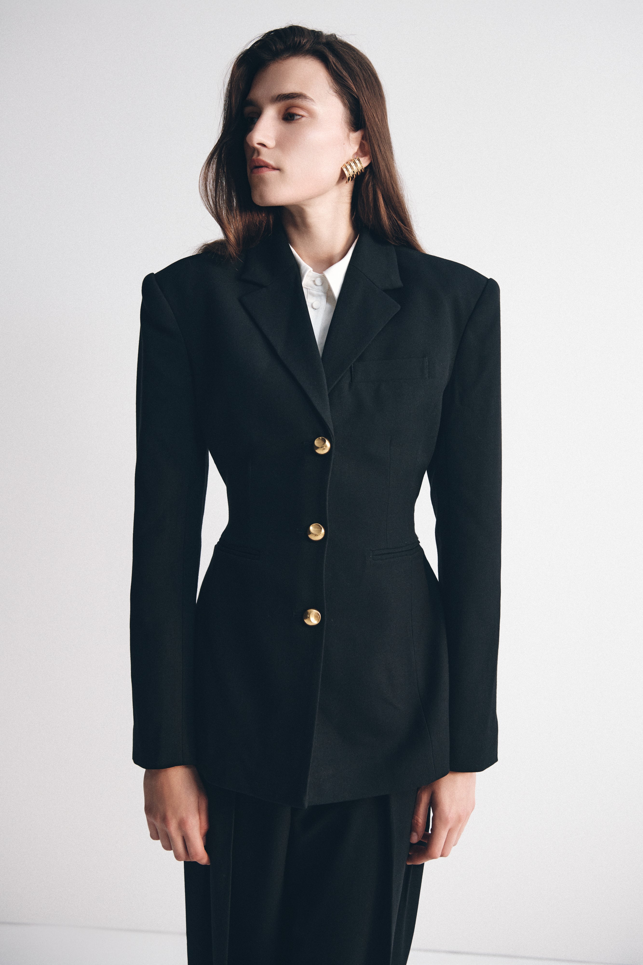 Levauro Bellamy Cinched Blazer - Siyah