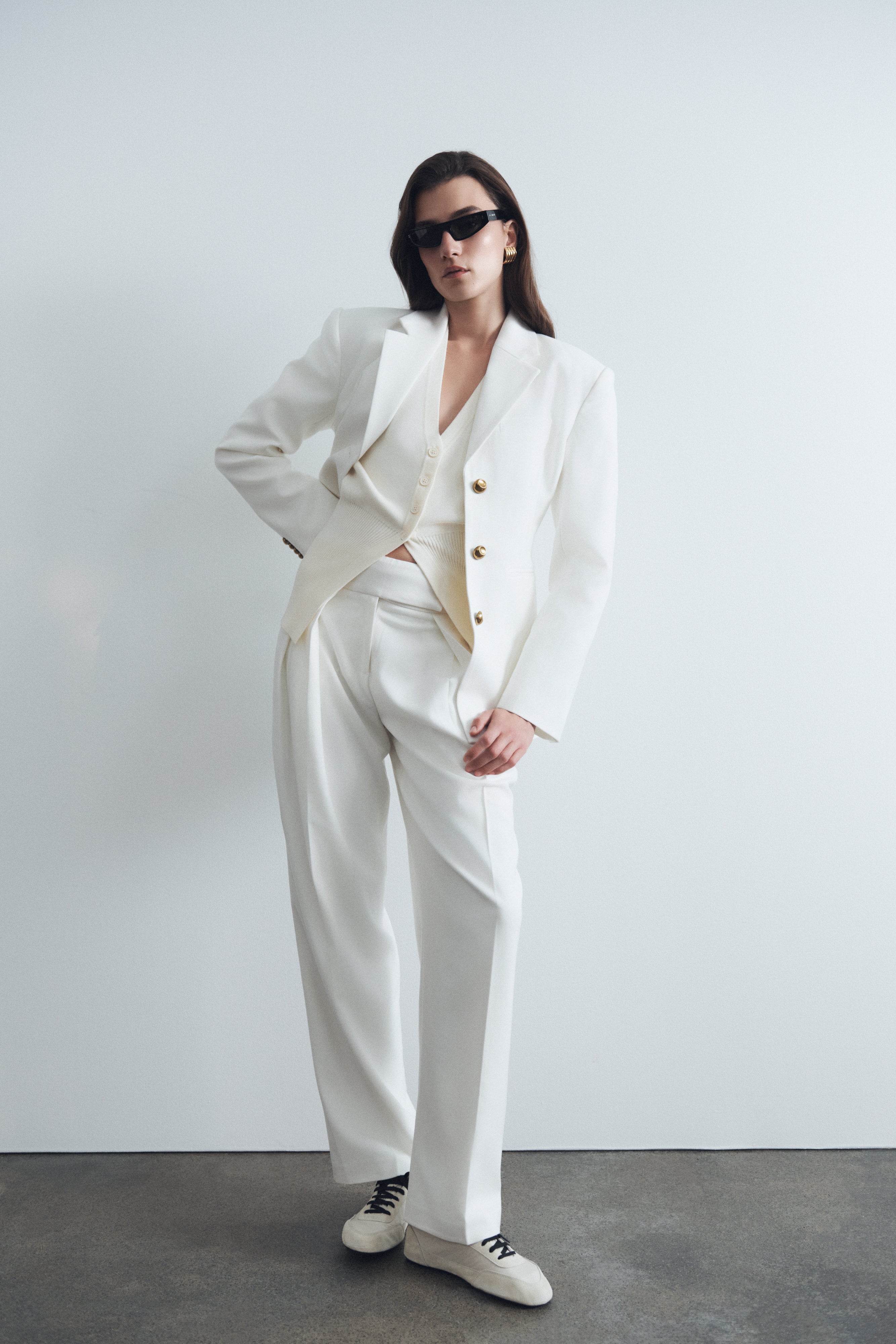 Levauro Bellamy Cinched Blazer - Fildişi