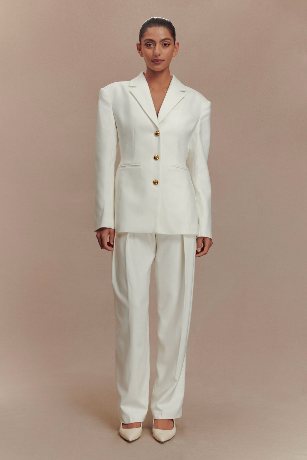 Levauro Bellamy Cinched Blazer - Fildişi