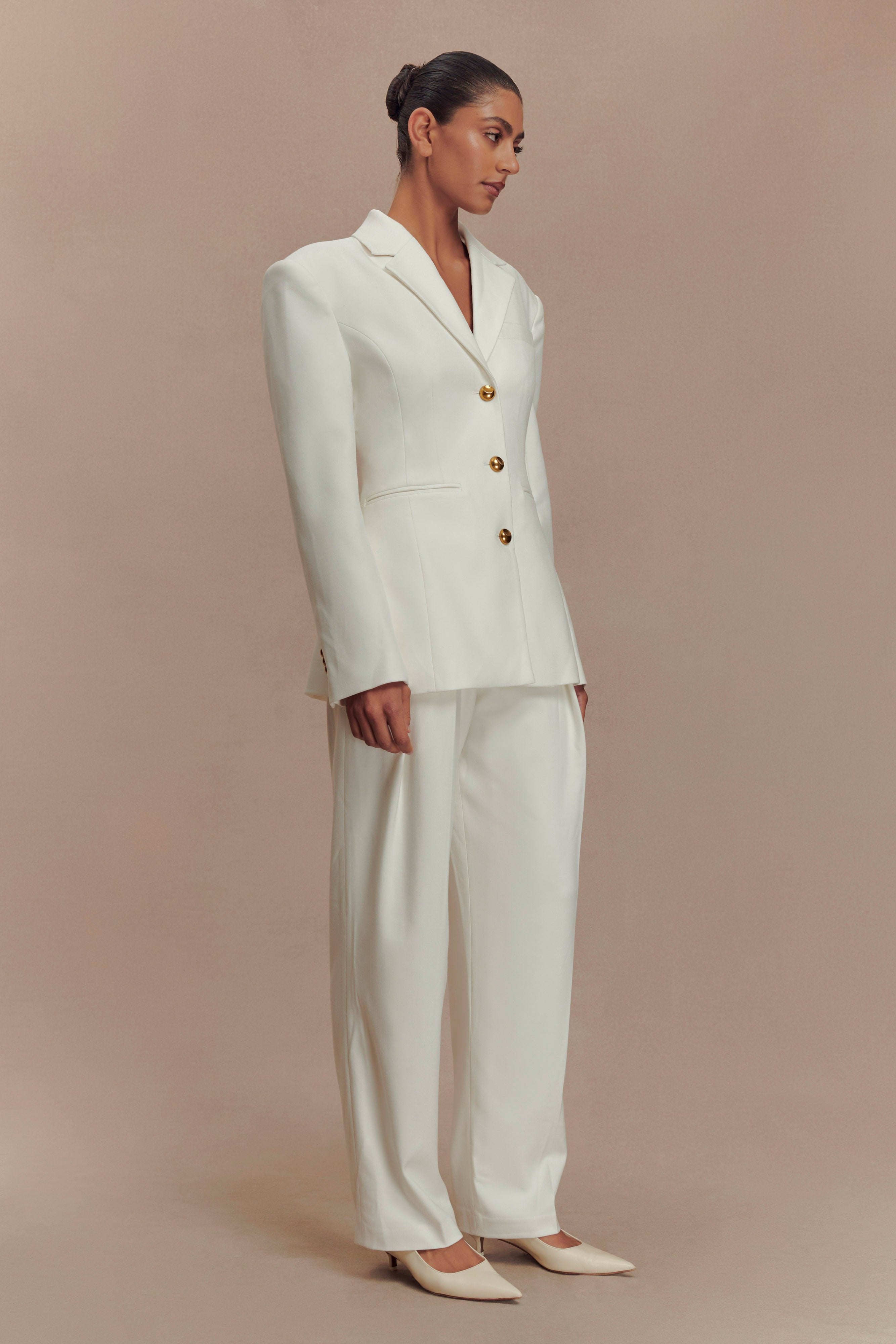Levauro Bellamy Cinched Blazer - Fildişi