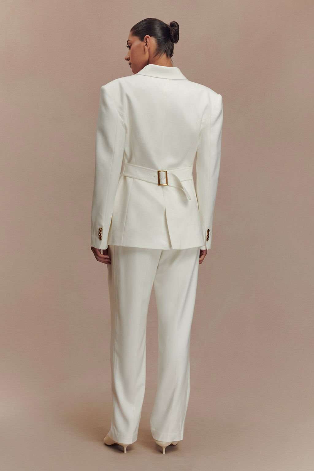 Levauro Bellamy Cinched Blazer - Fildişi