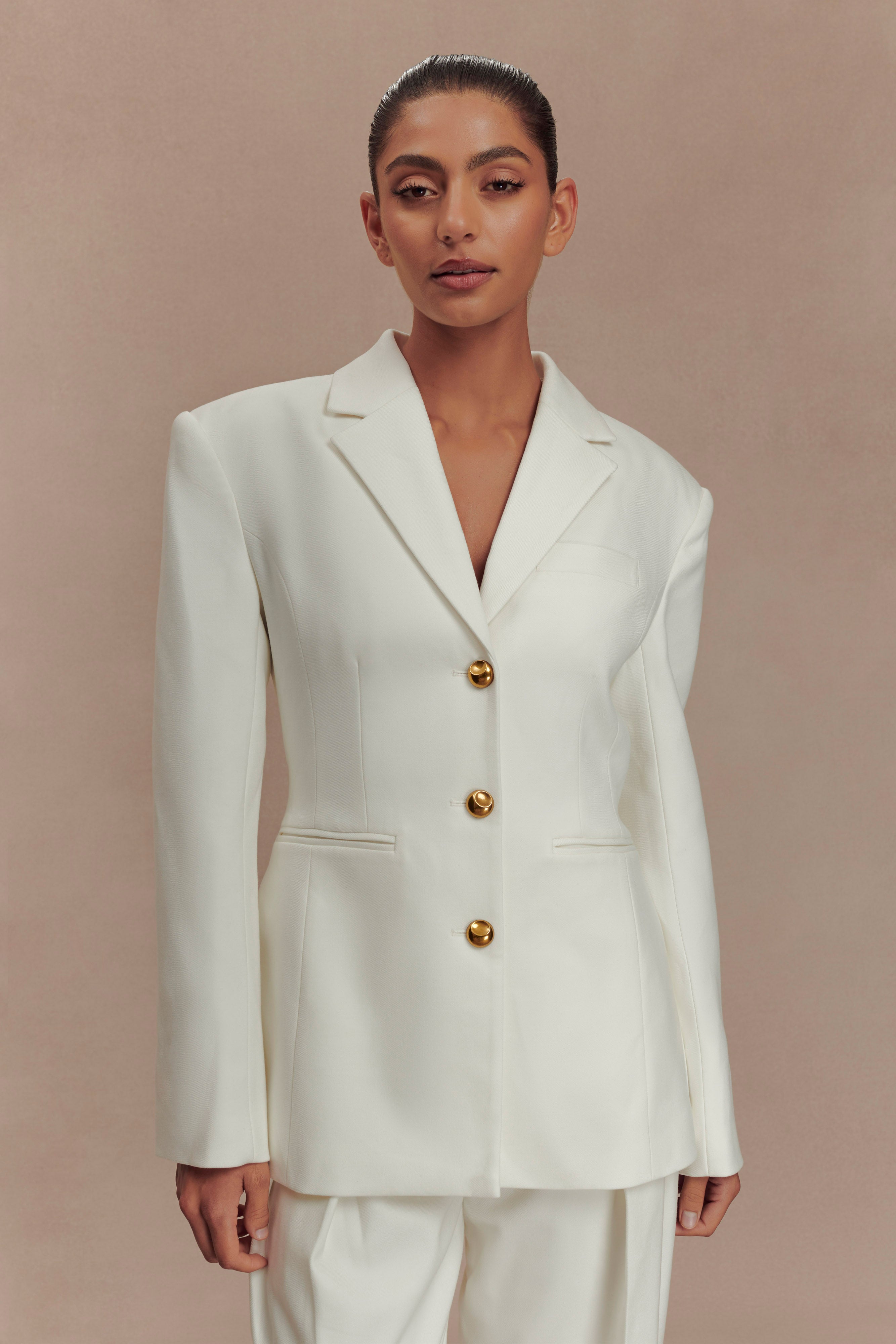 Levauro Bellamy Cinched Blazer - Fildişi