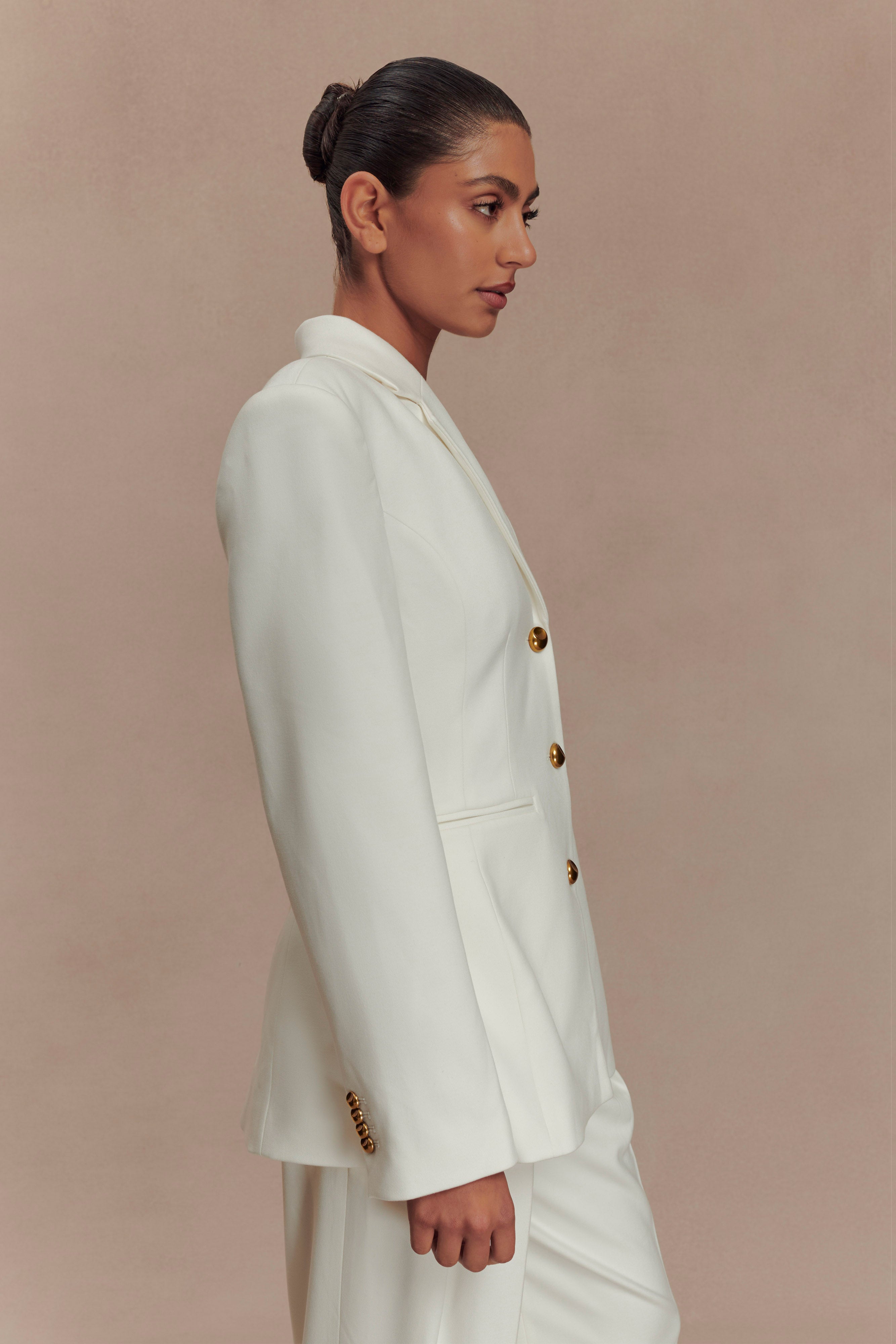 Levauro Bellamy Cinched Blazer - Fildişi