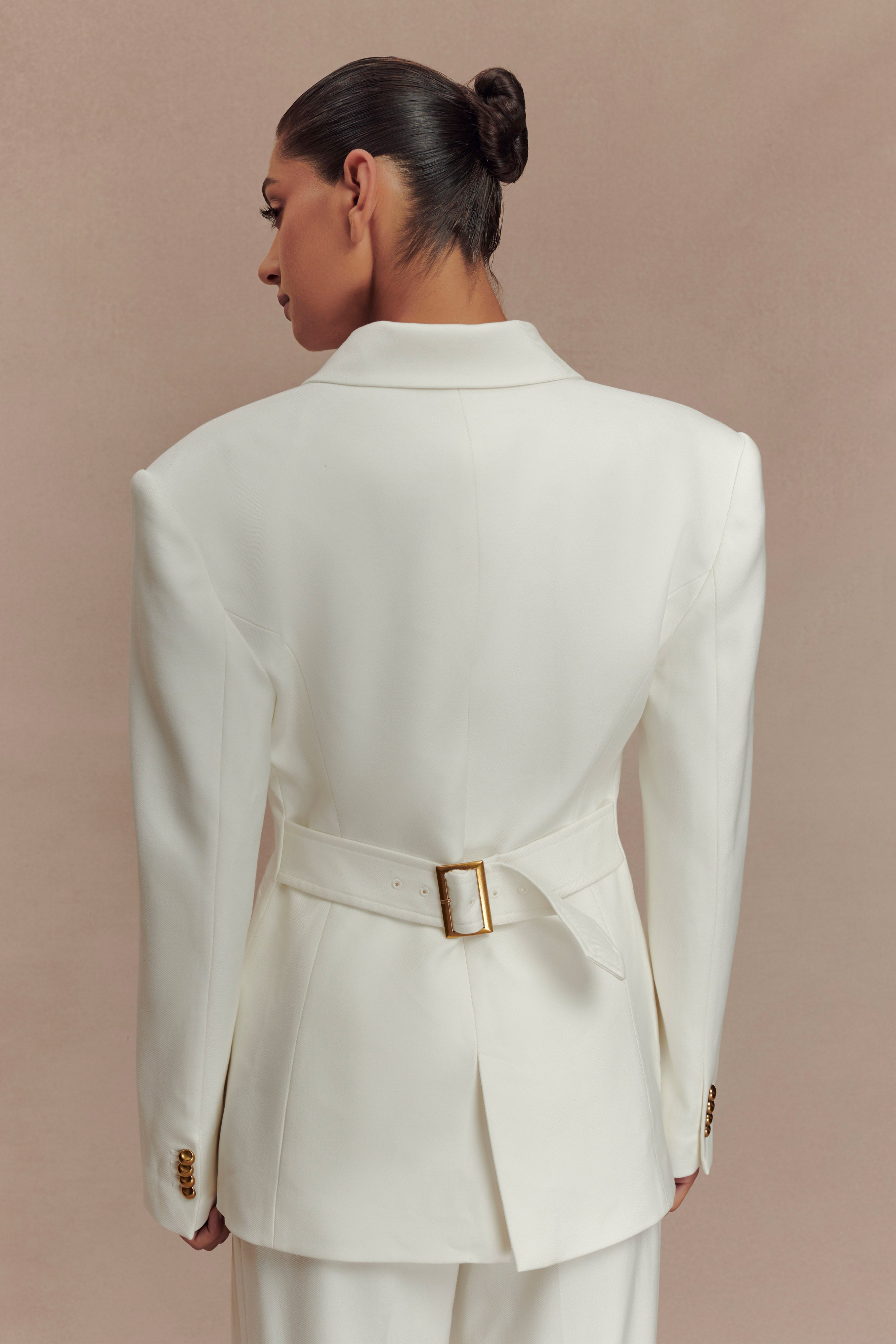 Levauro Bellamy Cinched Blazer - Fildişi