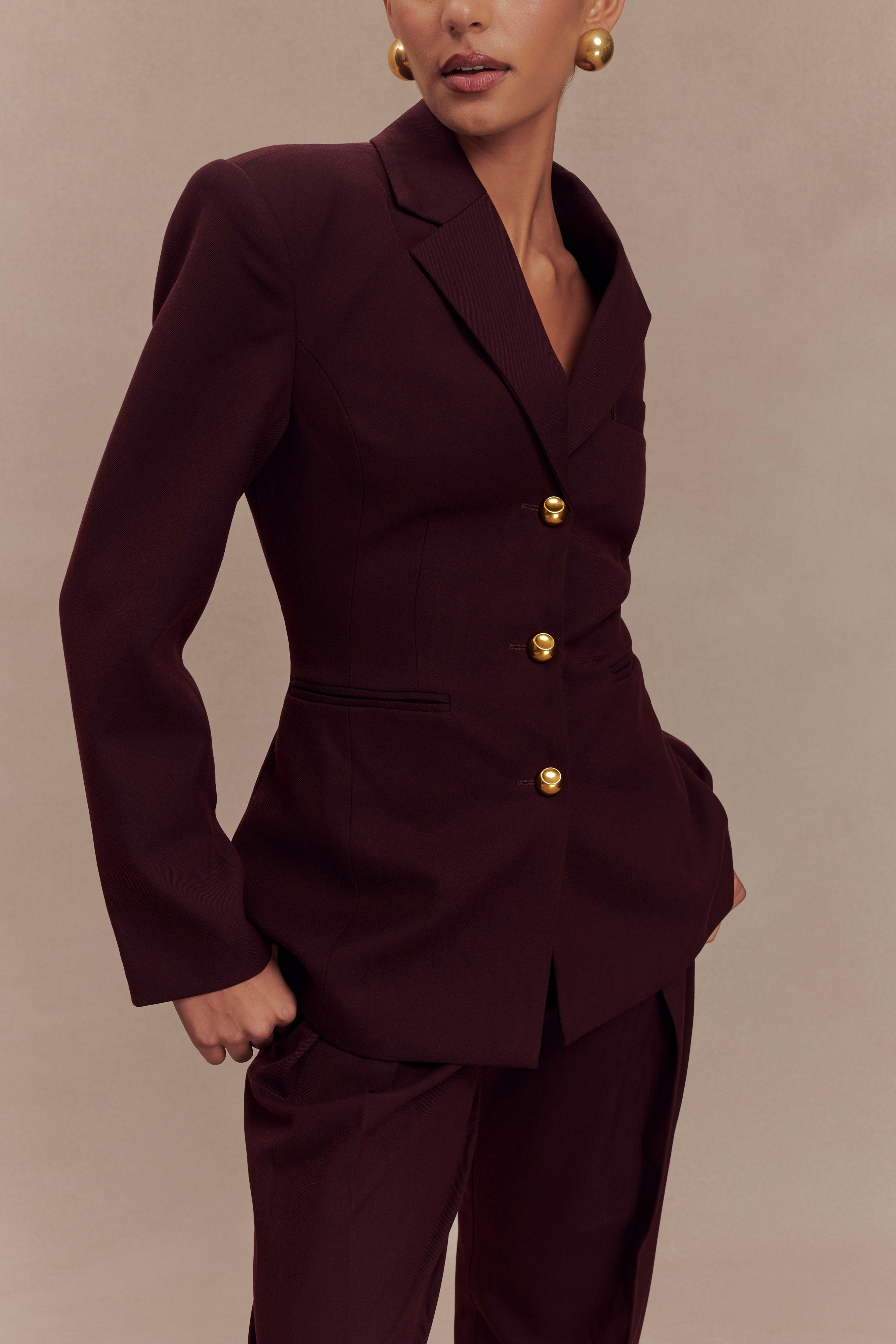 Levauro Bellamy Cinched Blazer - Maun