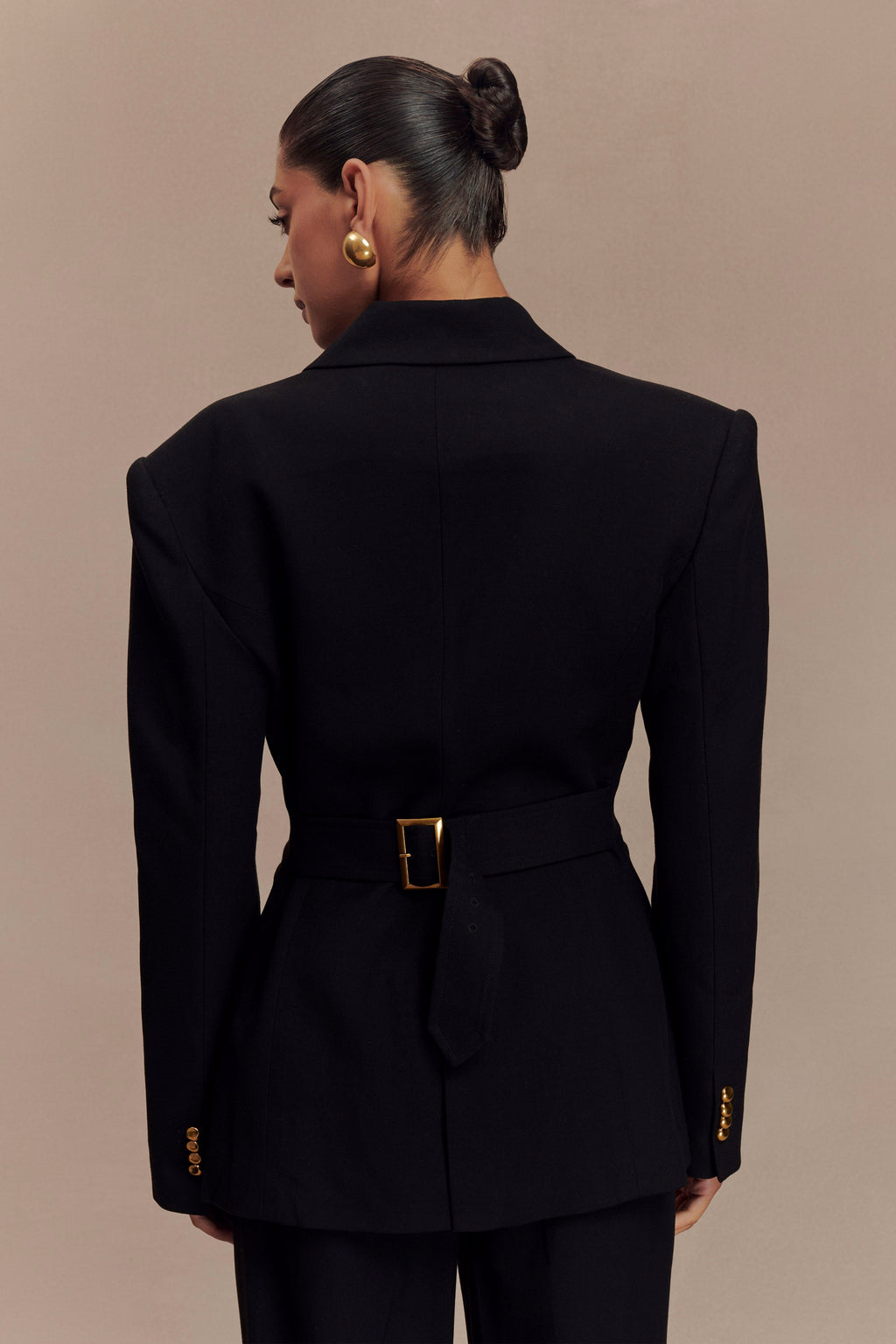 Levauro Bellamy Cinched Blazer - Siyah