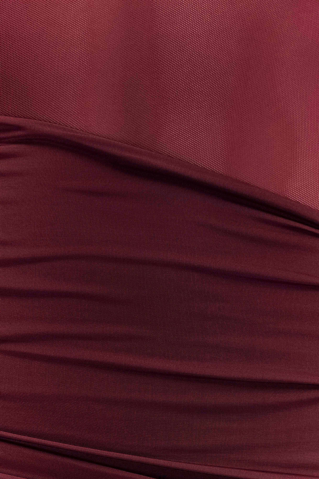 Levauro Dallas Tek Omuzlu File Uzun Elbise - Bordo