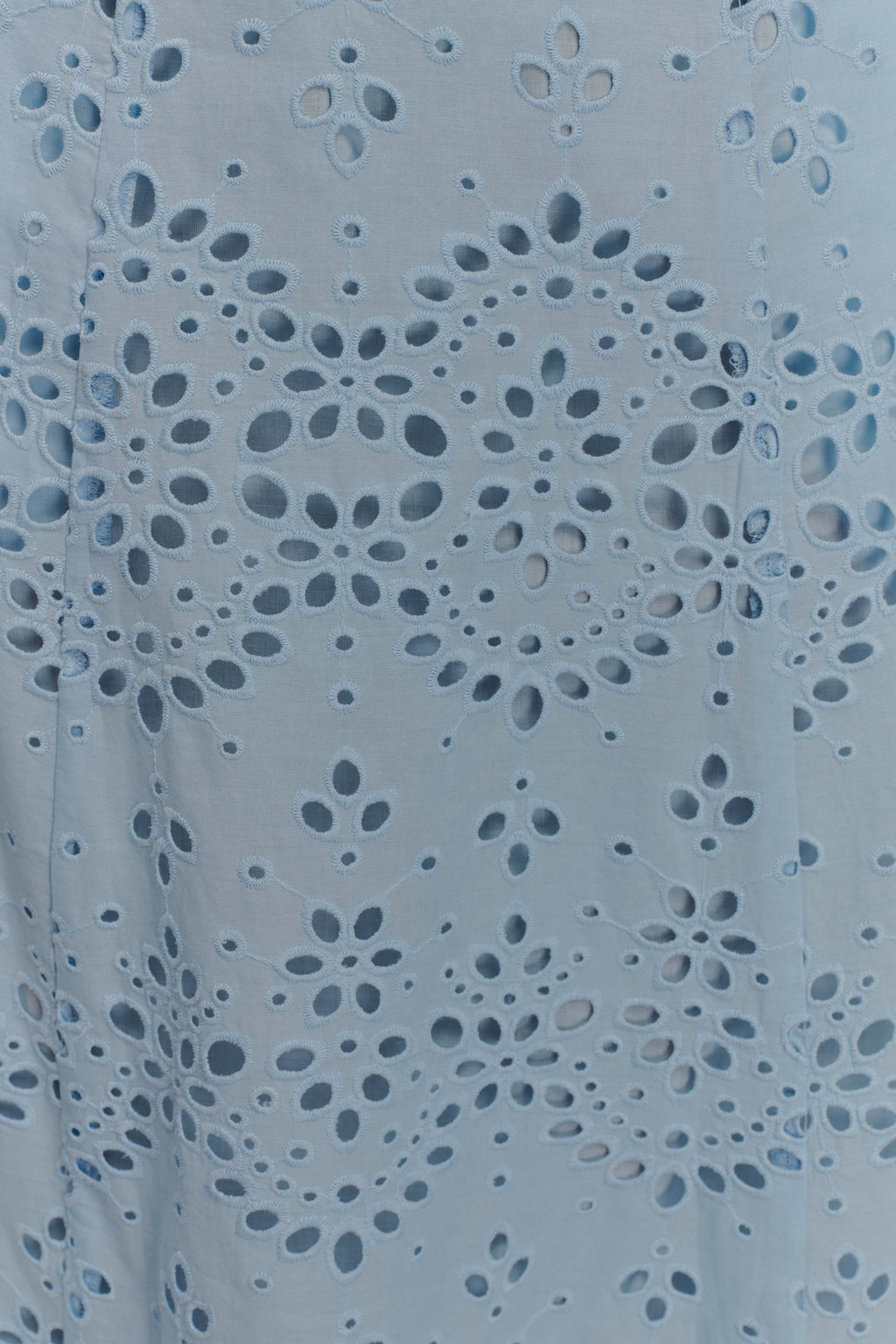 Levauro Arla Broderie Midi Etek - Soluk Peygamber Çiçeği Mavisi