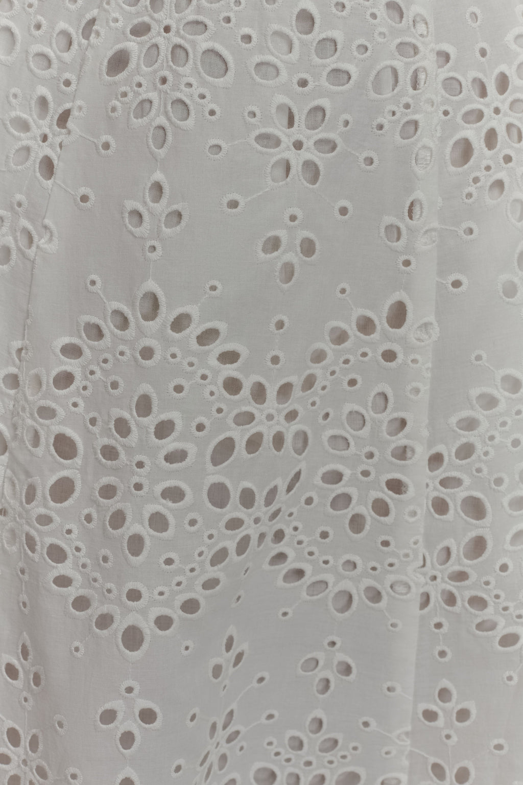 Levauro Arla Broderie Midi Etek - Beyaz