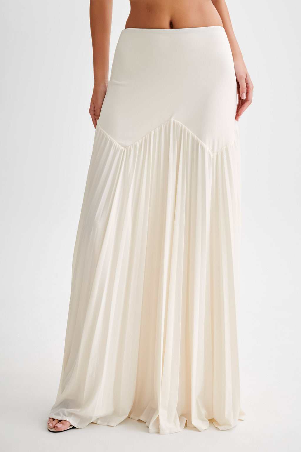 Levauro Odette Slinky Maxi Etek - Fildişi