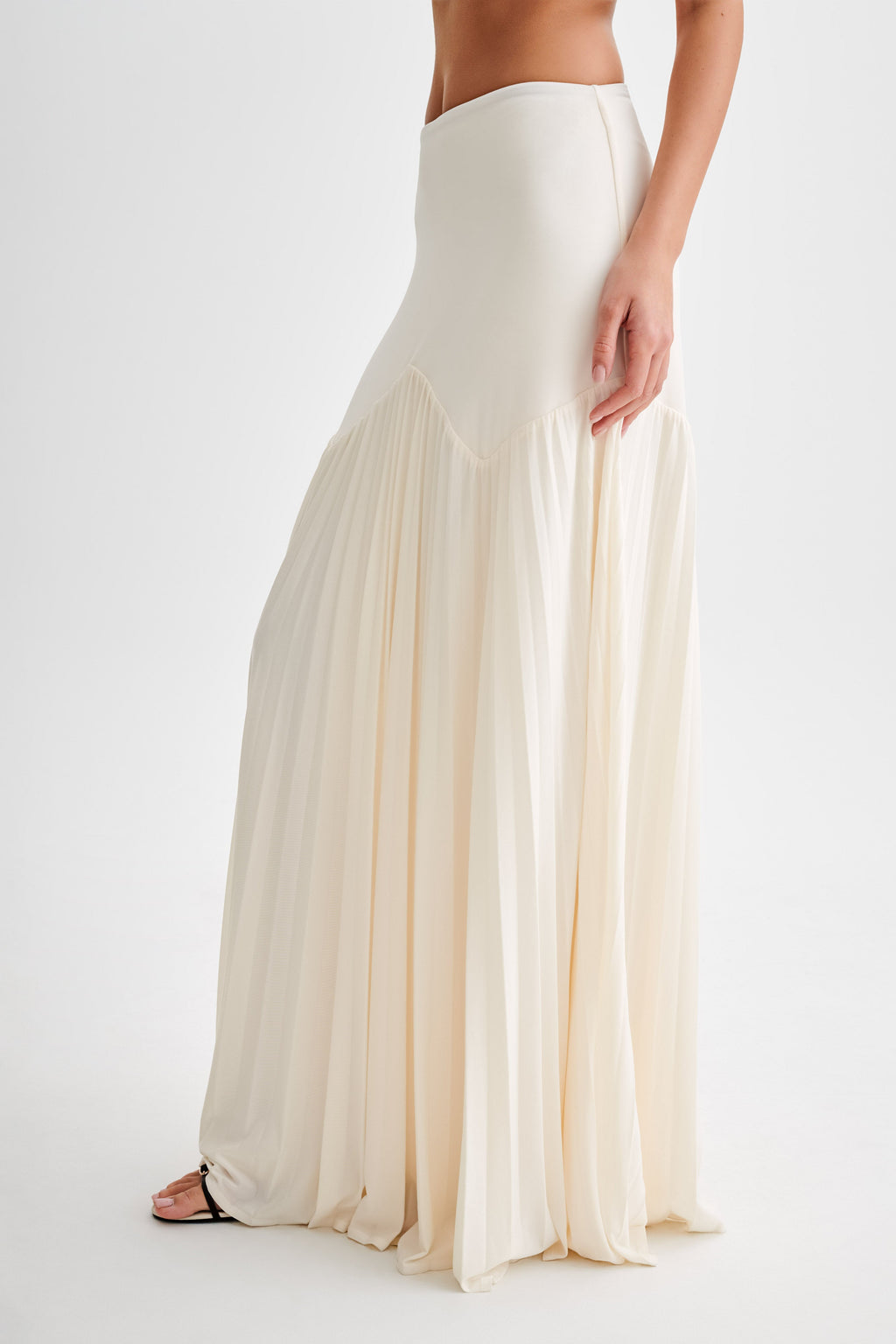 Levauro Odette Slinky Maxi Etek - Fildişi