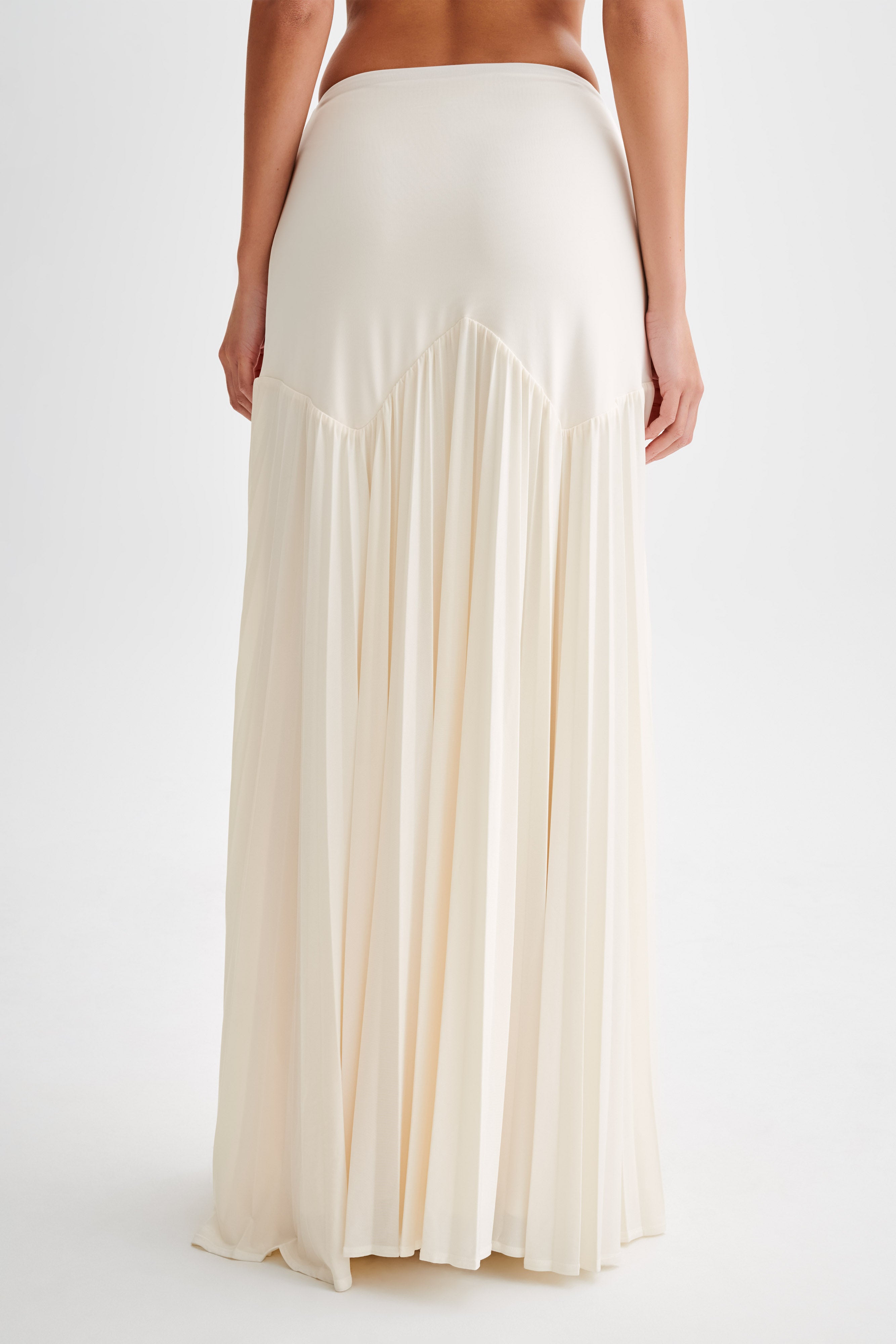 Levauro Odette Slinky Maxi Etek - Fildişi