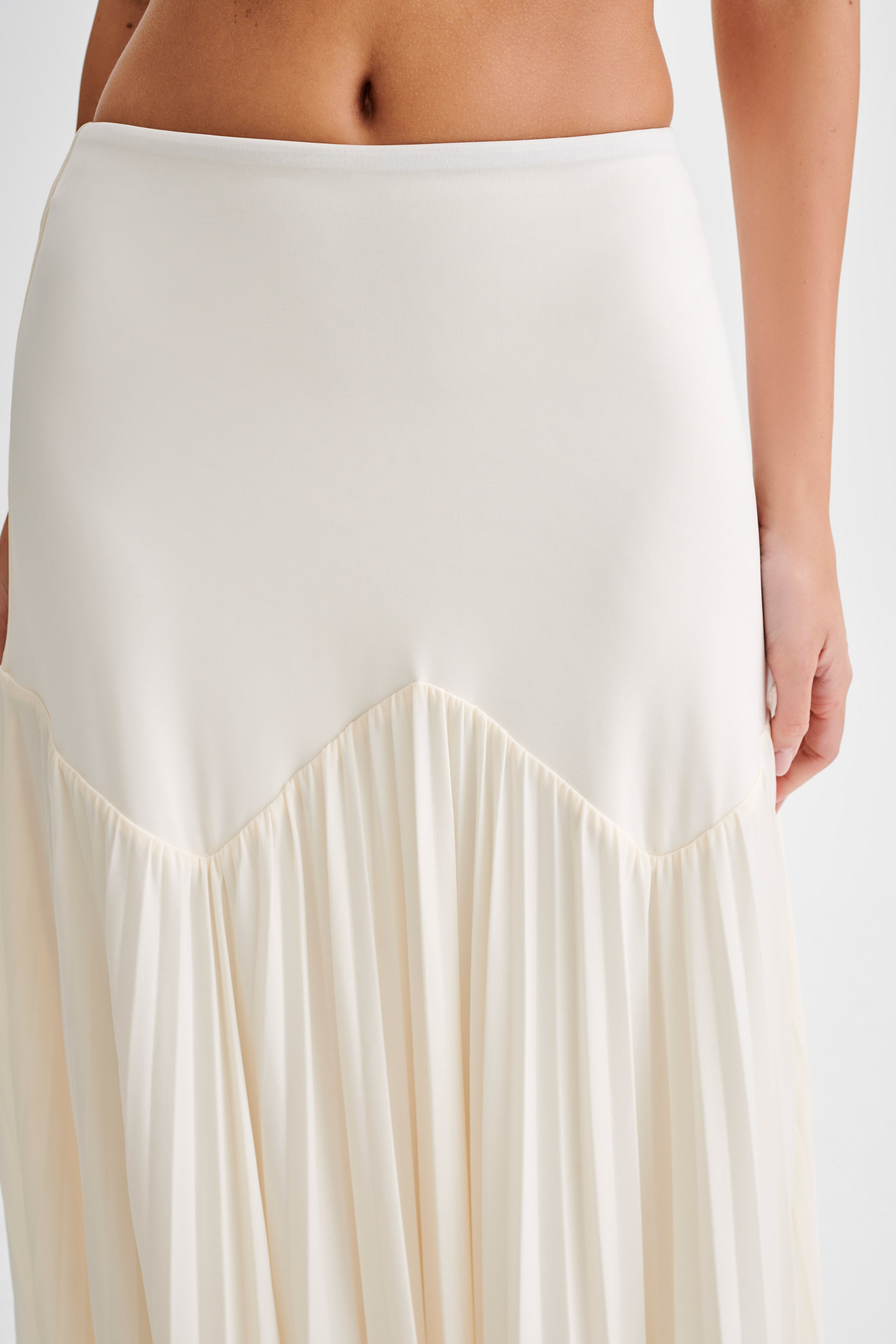 Levauro Odette Slinky Maxi Etek - Fildişi