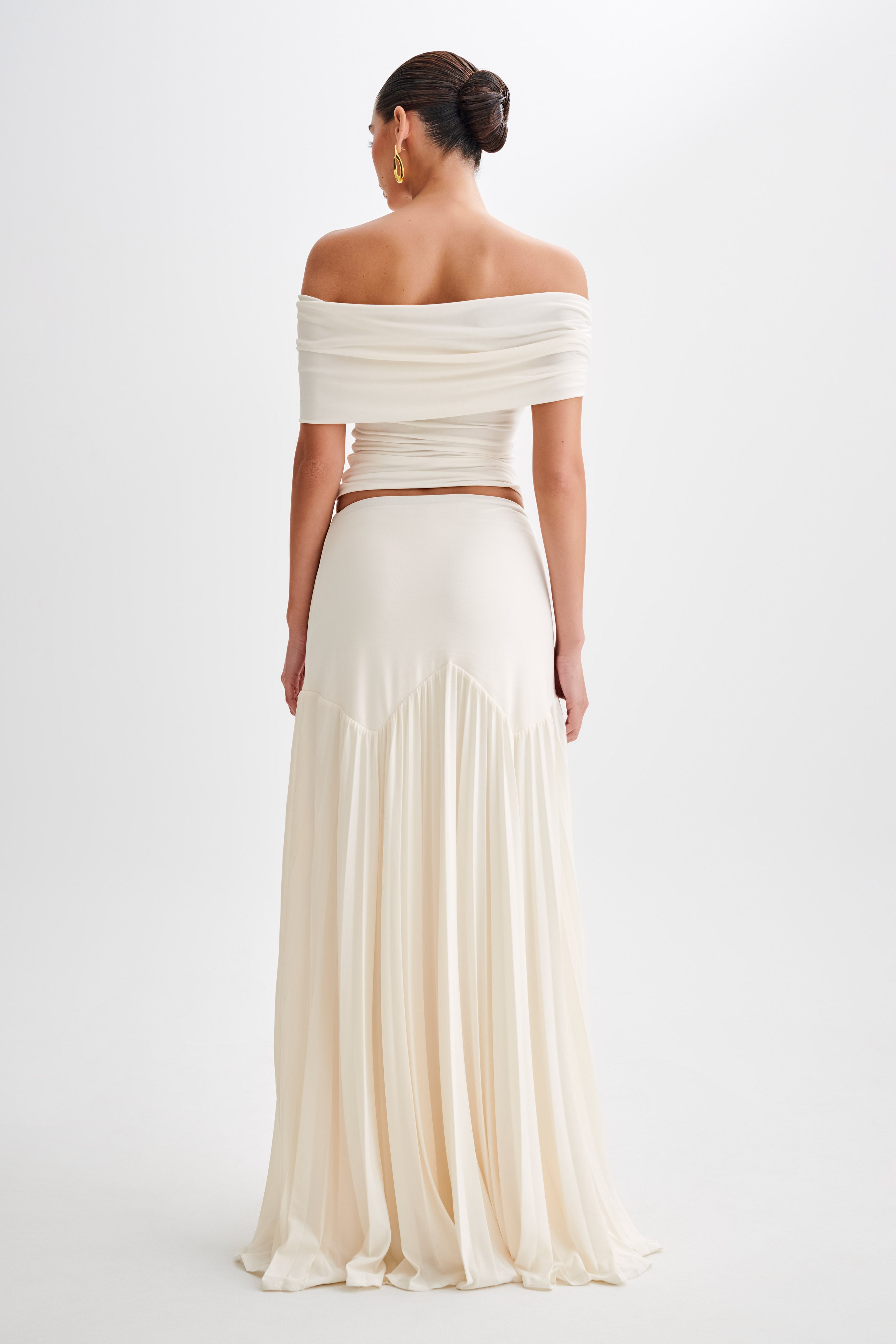 Levauro Odette Slinky Maxi Etek - Fildişi