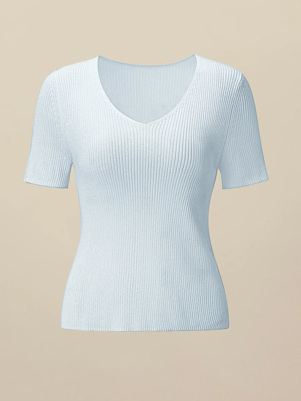 Levauro Keten ve Lyocell Slim Fit Günlük Basic Üst