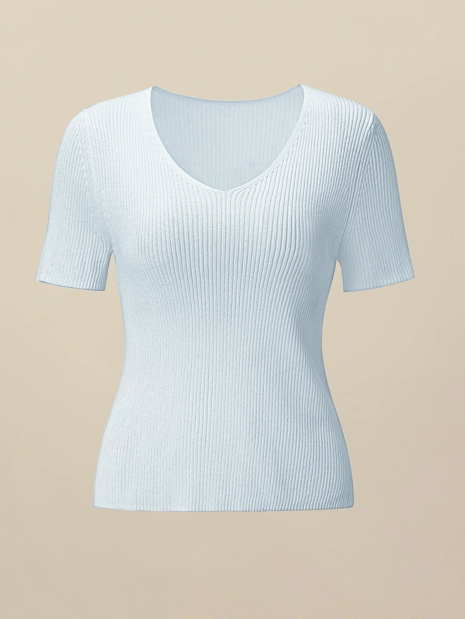 Levauro Keten ve Lyocell Slim Fit Günlük Basic Üst