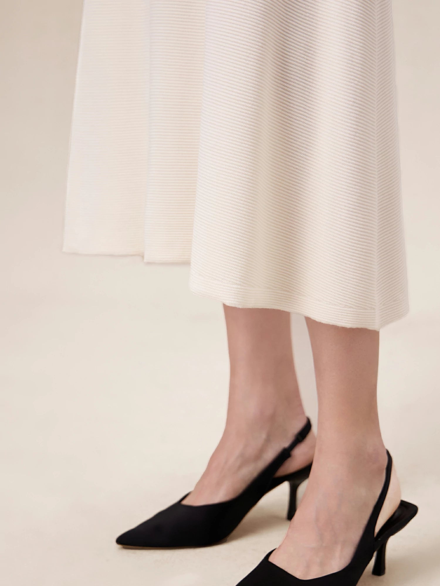 Levauro %100 Lyocell Lastikli Bel A Kesim Örme Etek