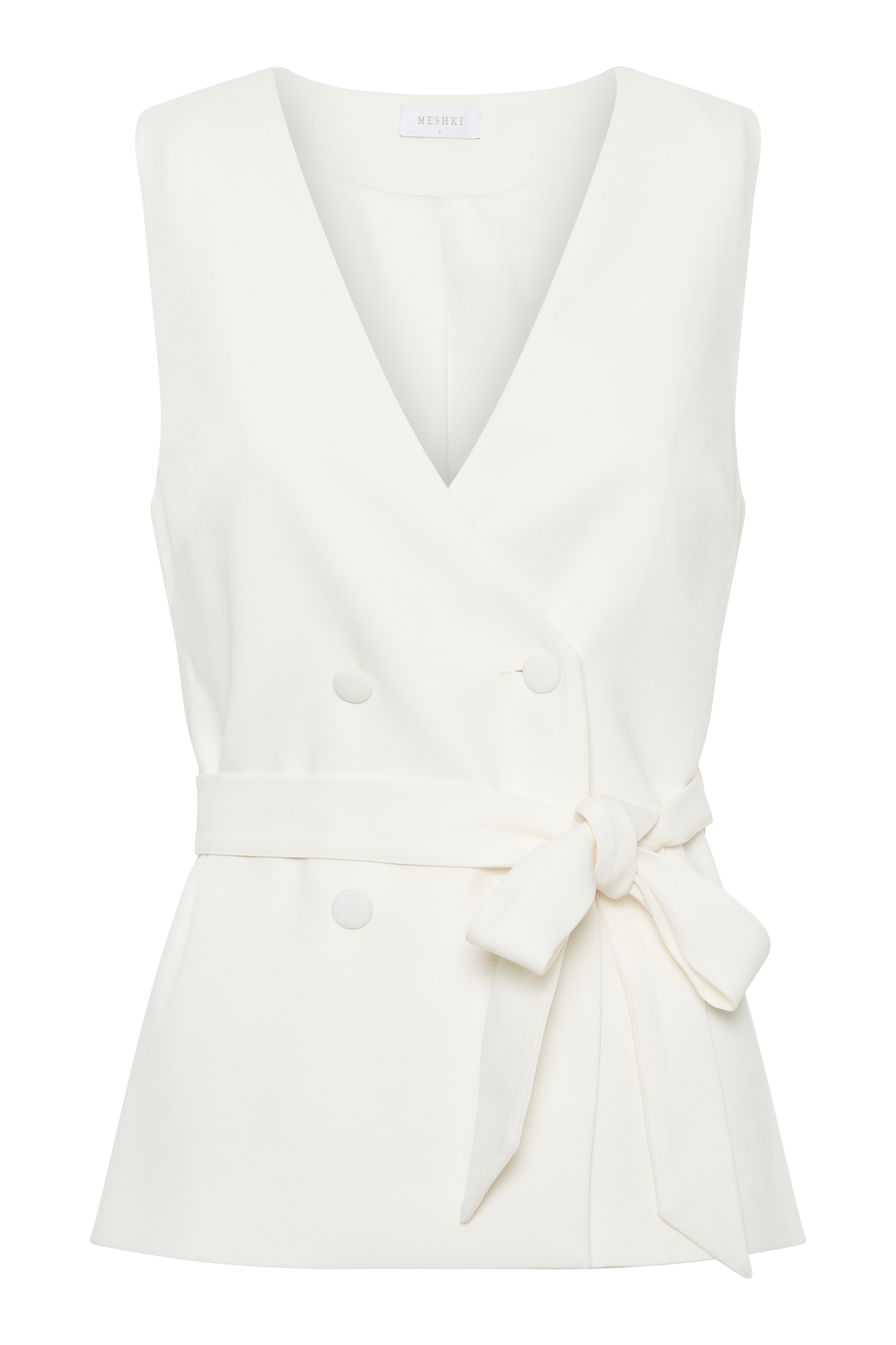 Levauro Amelie Suiting Longline Yelek - Fildişi