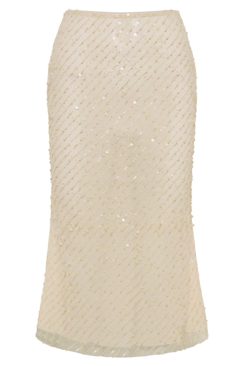 Levauro Brynne Payet Midi Etek - Buttercream