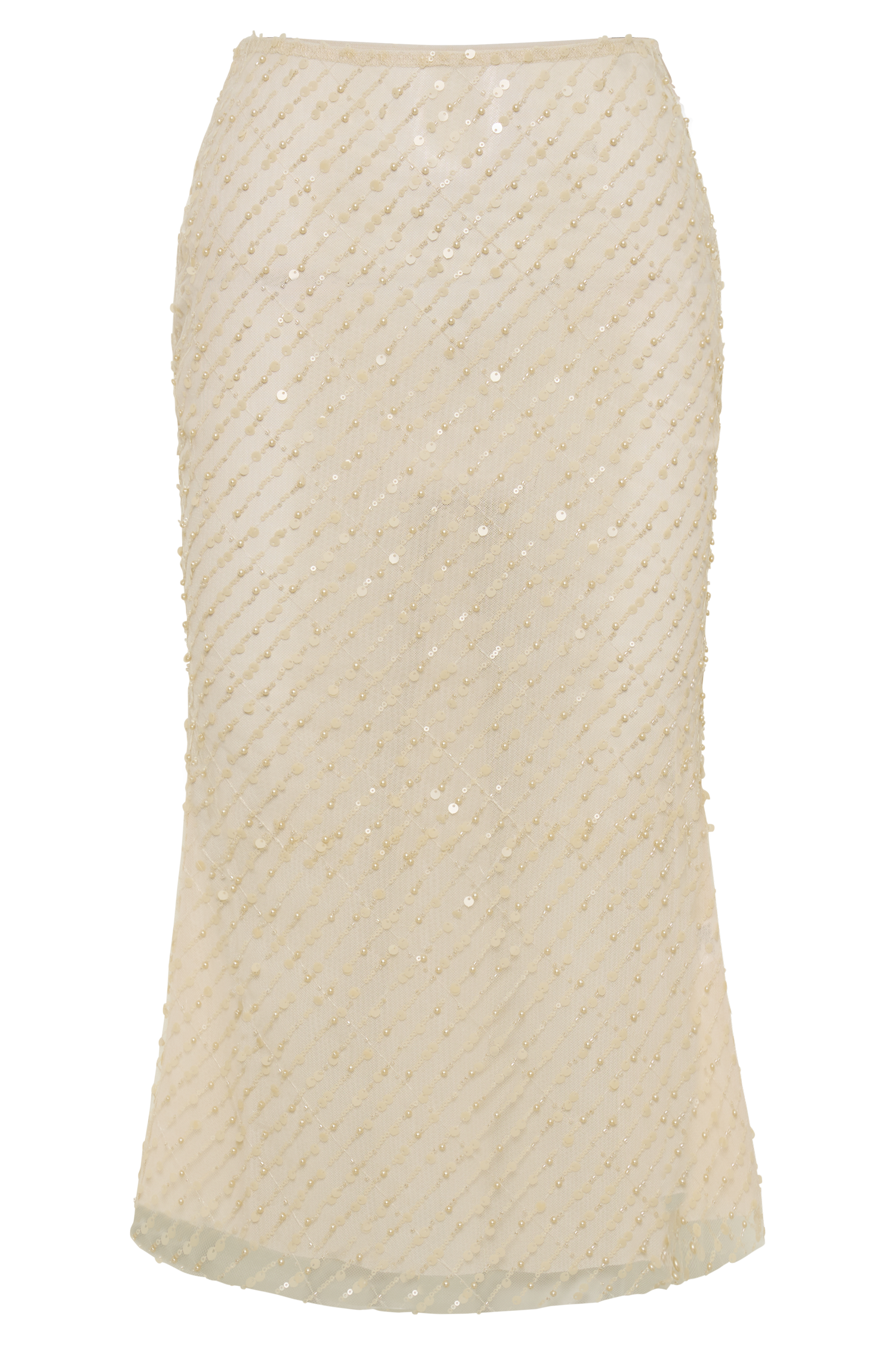 Levauro Brynne Payet Midi Etek - Buttercream