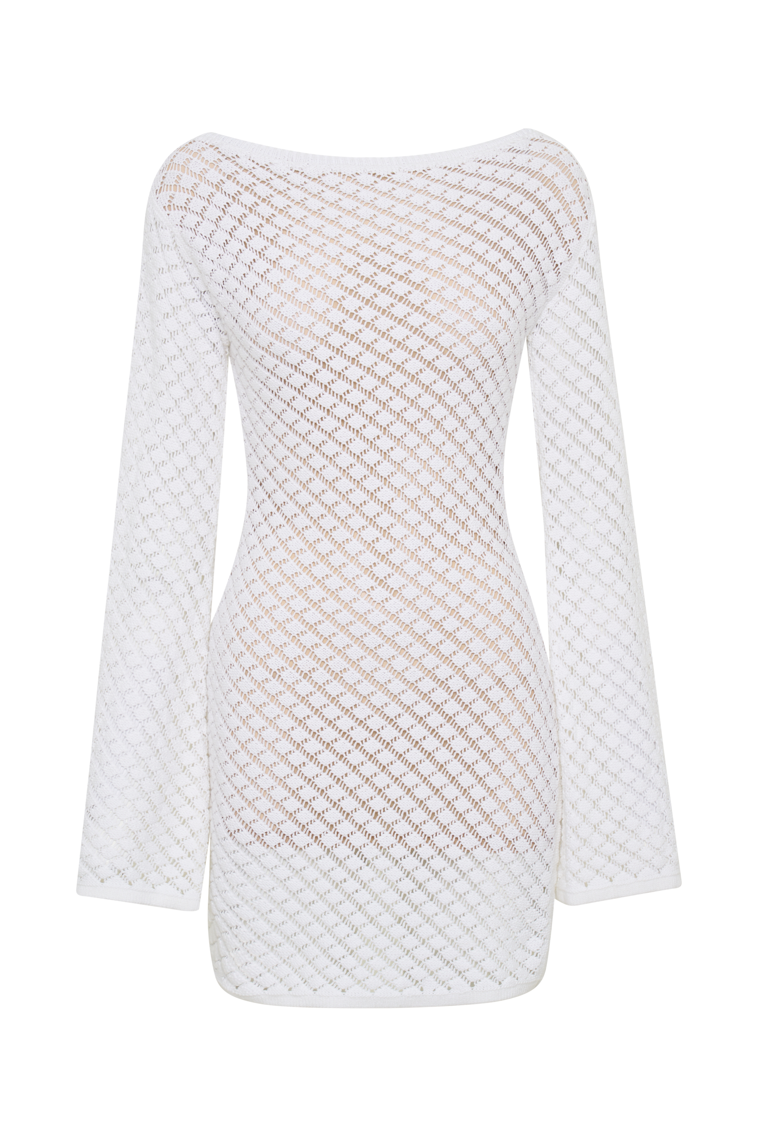 Levauro  Galilea Örgü Mini Elbise - Fildişi