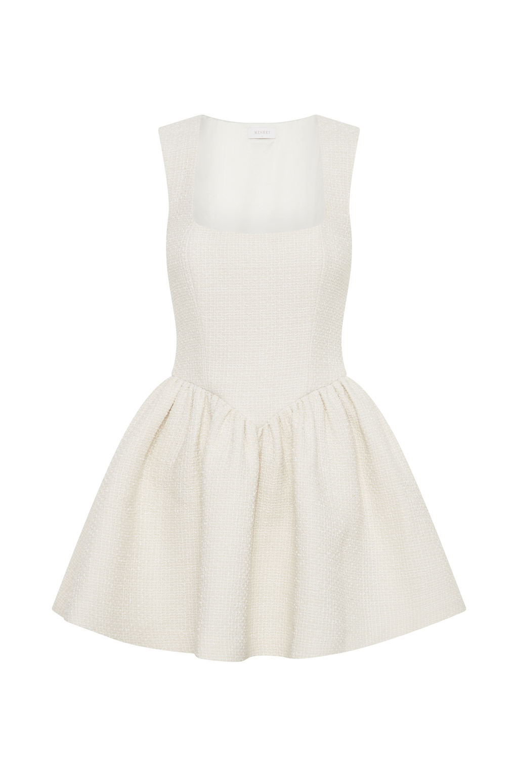 Levauro  Jennifer Boucle Mini Elbise - Fildişi