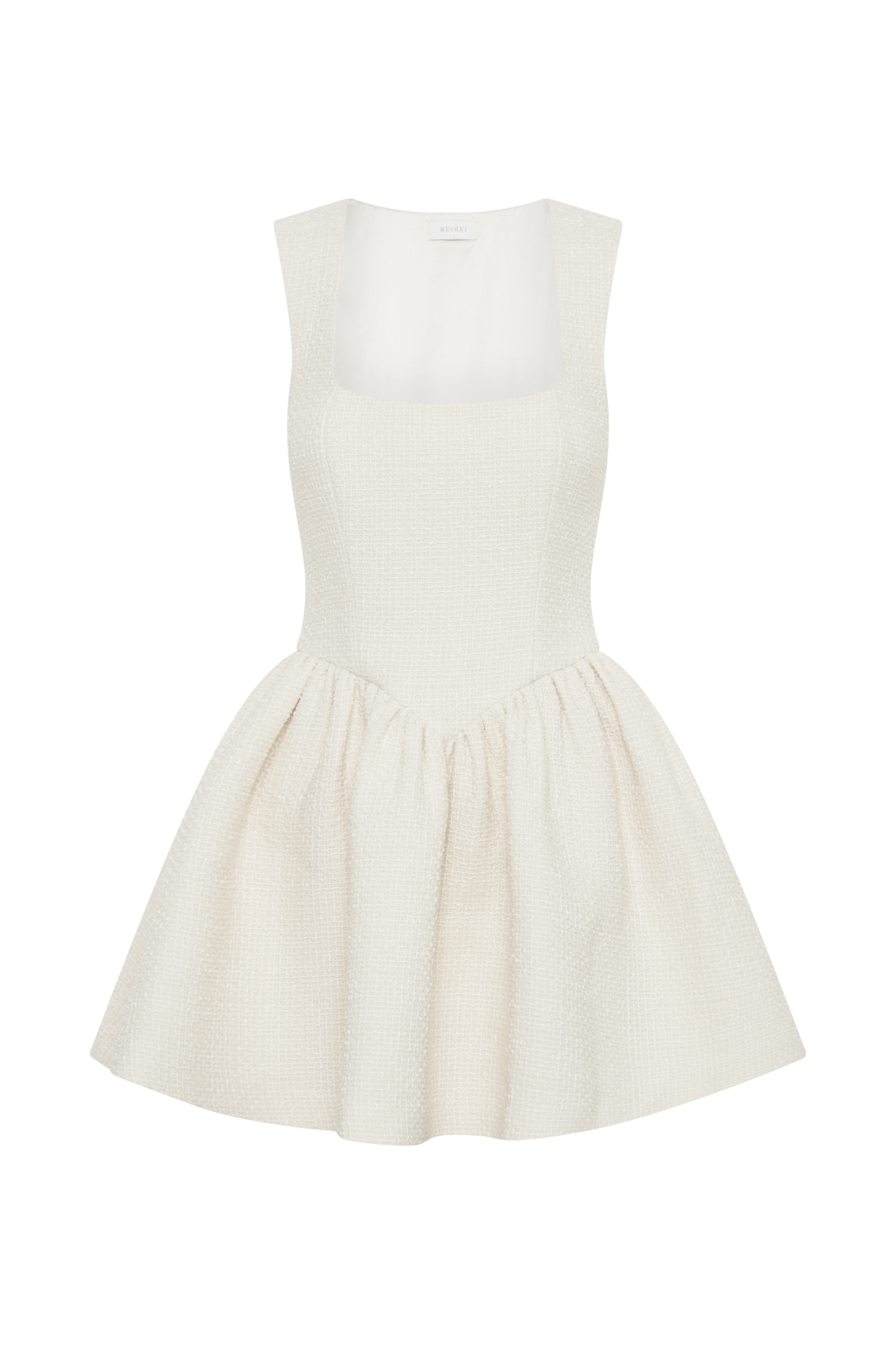 Levauro  Jennifer Boucle Mini Elbise - Fildişi