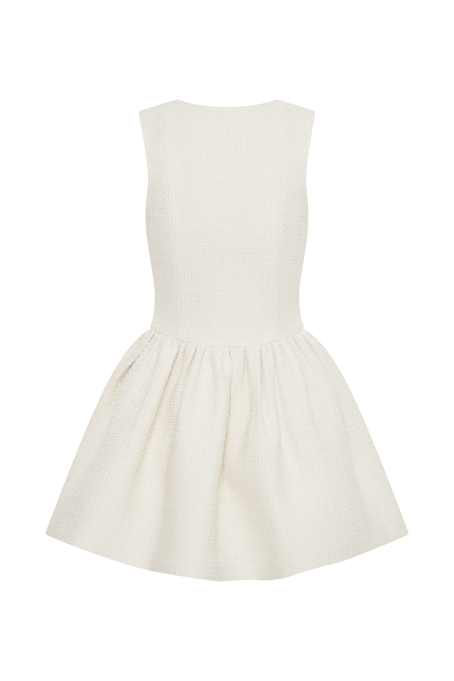 Levauro  Jennifer Boucle Mini Elbise - Fildişi
