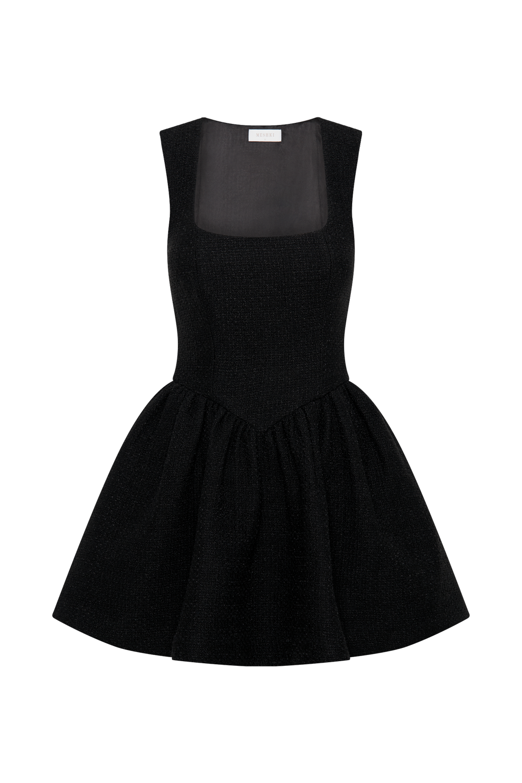 Levauro  Jennifer Buklet Mini Elbise - Siyah