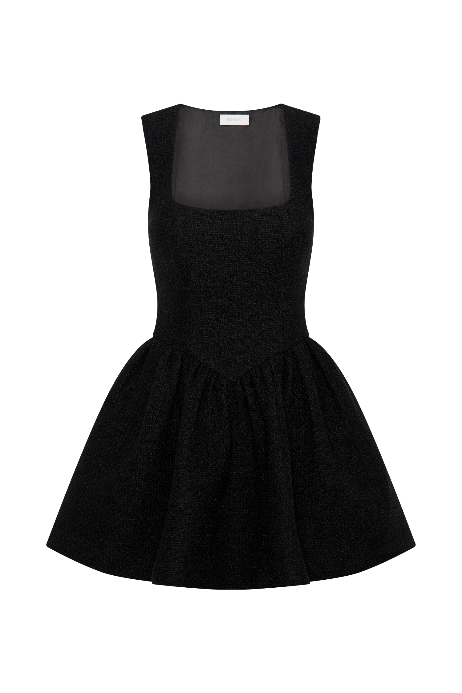 Levauro  Jennifer Buklet Mini Elbise - Siyah