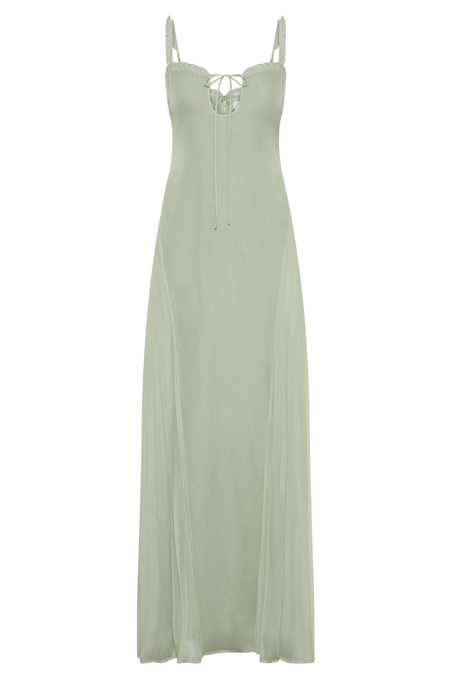 Levauro  Saira Şifon Maxi Elbise - Pastel Yeşil
