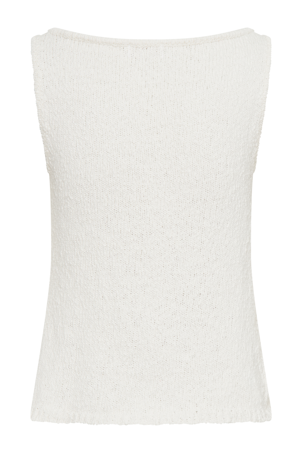 Levauro Mackie Boucle Longline Yelek - Beyaz