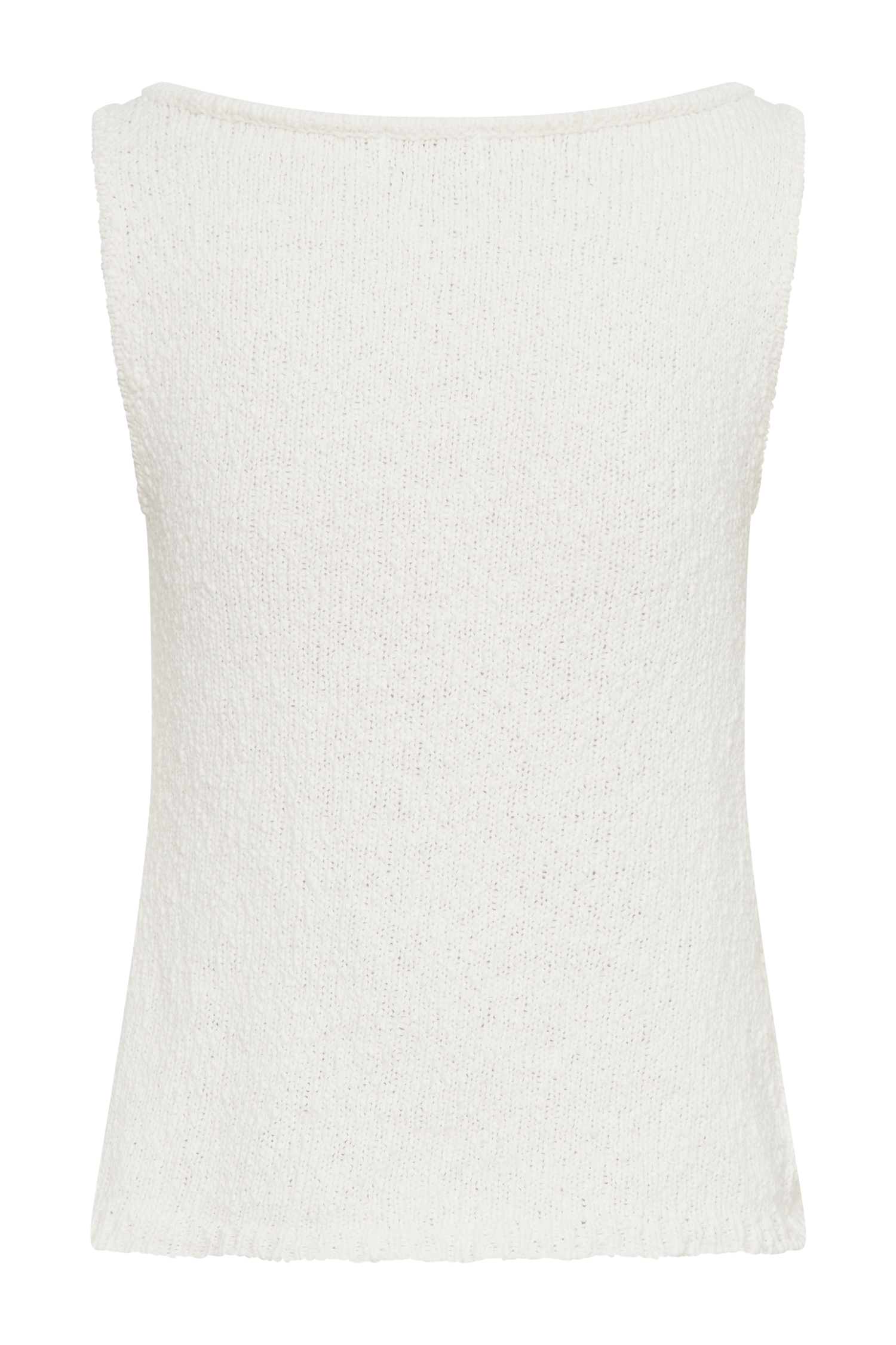 Levauro Mackie Boucle Longline Yelek - Beyaz