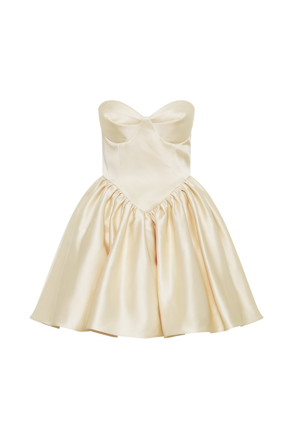 Levauro  Hollie Yapılı Korse Mini Elbise - Gold
