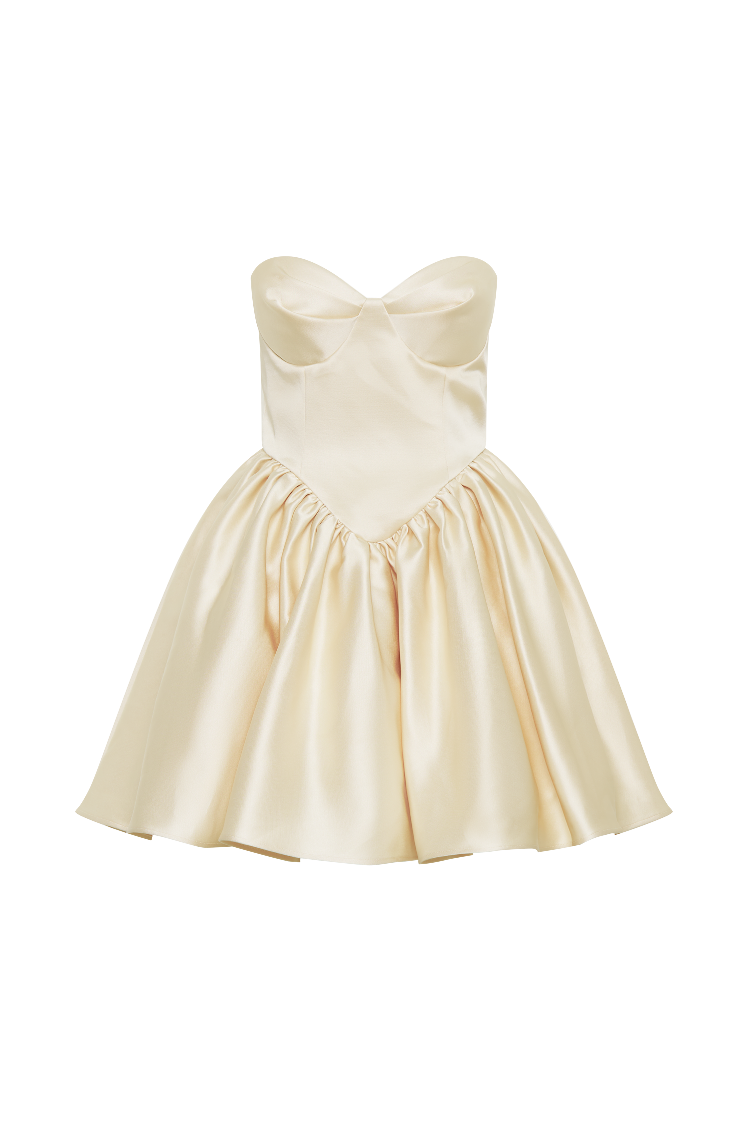 Levauro  Hollie Yapılı Korse Mini Elbise - Gold