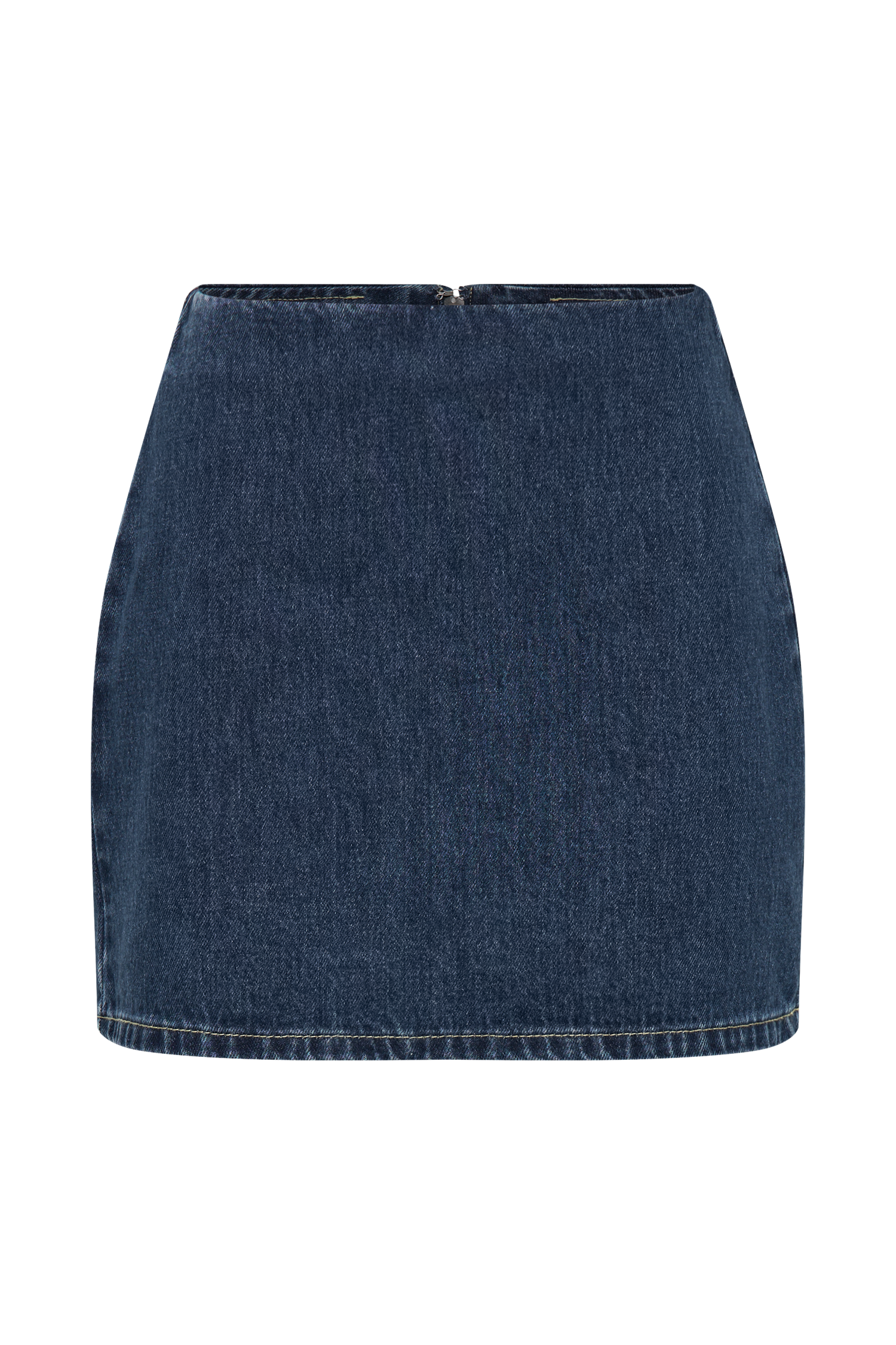 Levauro Ellie Denim Mini Etek - Koyu Mavi