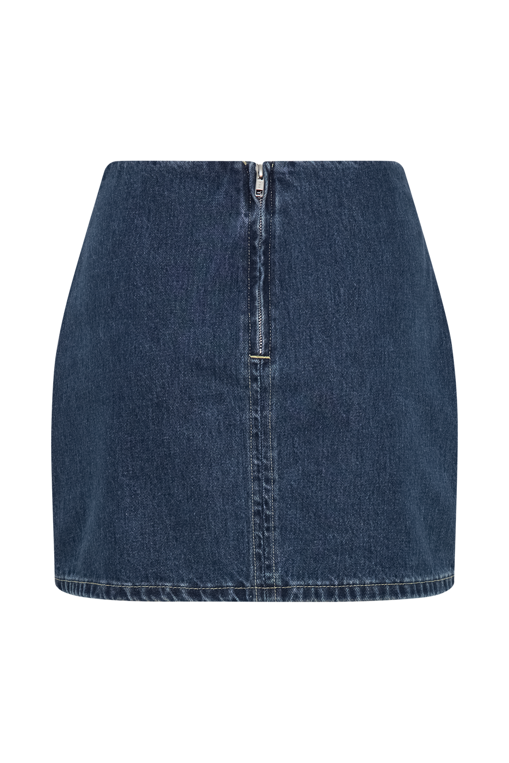 Levauro Ellie Denim Mini Etek - Koyu Mavi