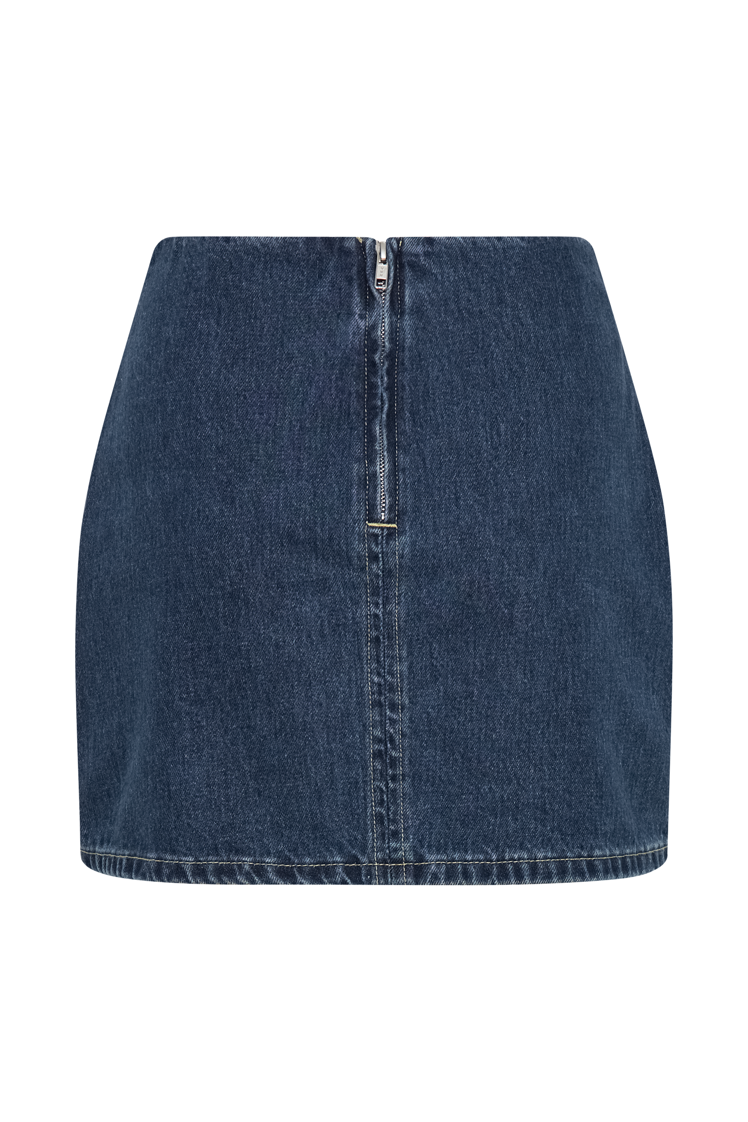 Levauro Ellie Denim Mini Etek - Koyu Mavi