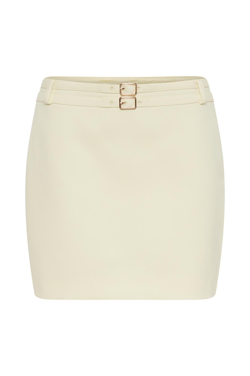 ROF Letitia Tokalı Mini Etek Takım Elbise - Pastel Limon