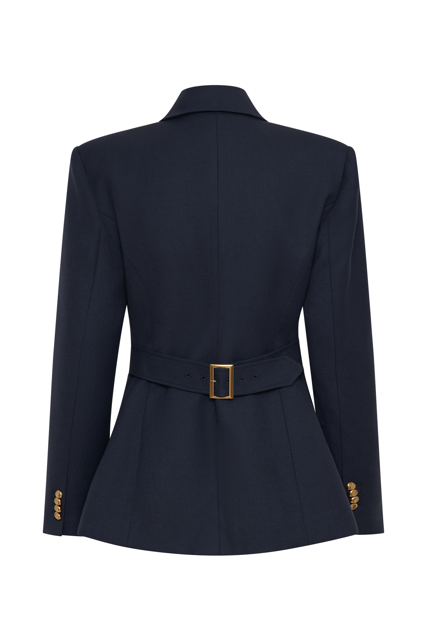 Levaru Bellamy Cinched Blazer - Koyu Lacivert