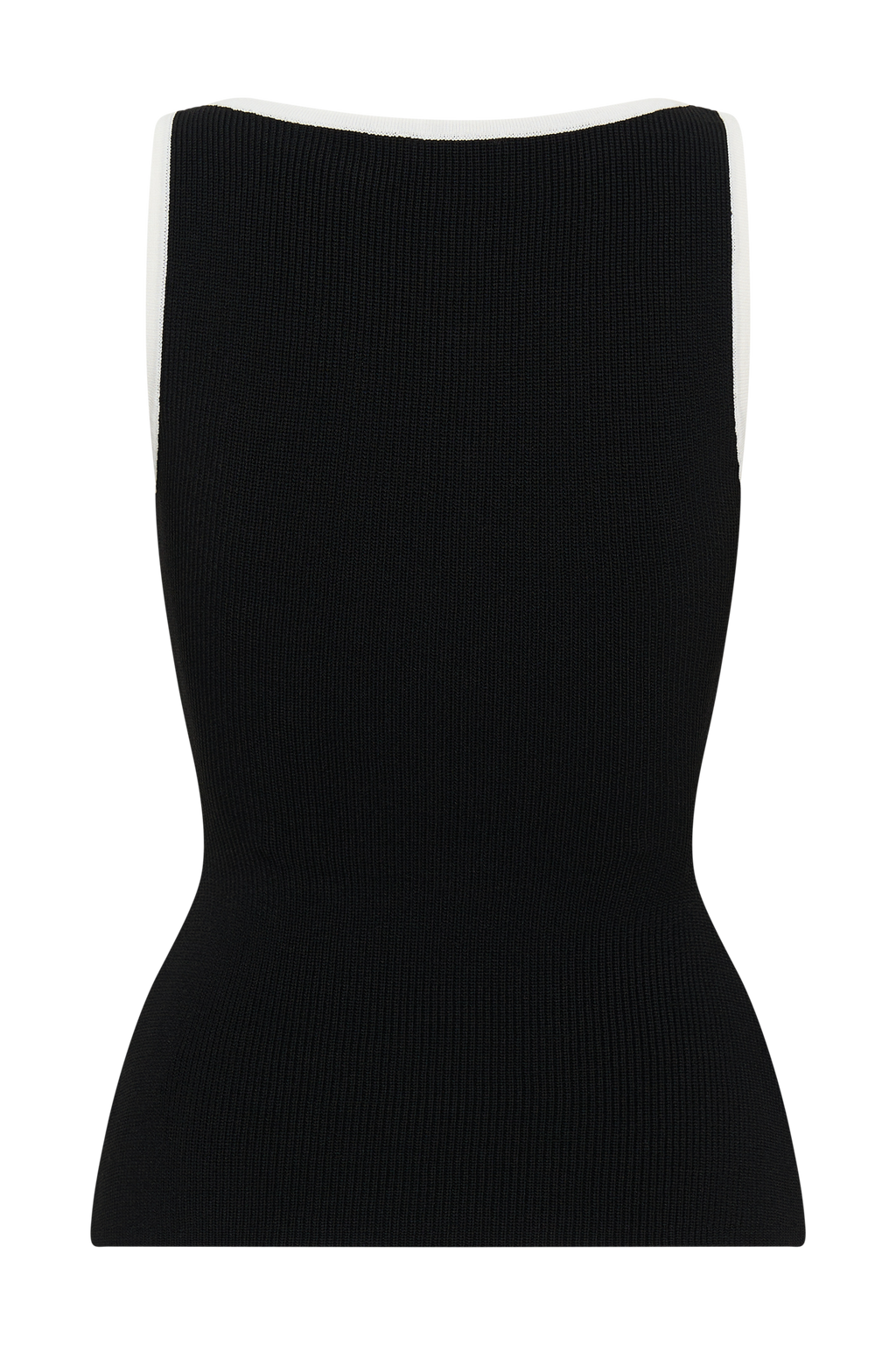 Levauro Sawyer Longline Üst - Siyah/Beyaz