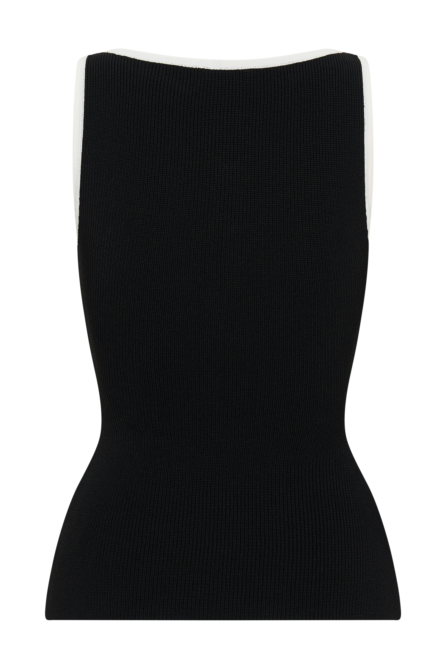 Levauro Sawyer Longline Üst - Siyah/Beyaz