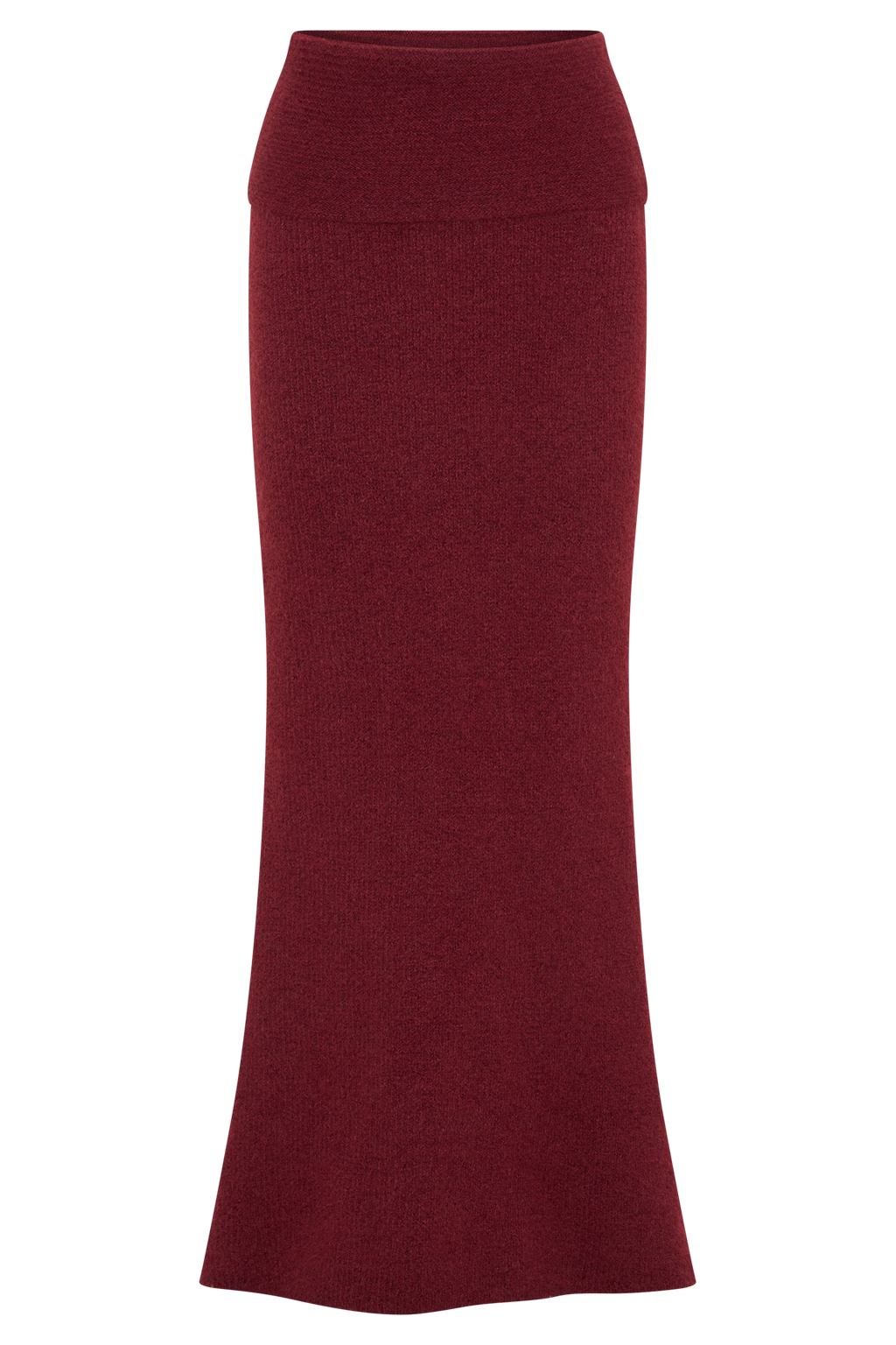 Levaru  Charlotte Örgü Uzun Etek - Merlot