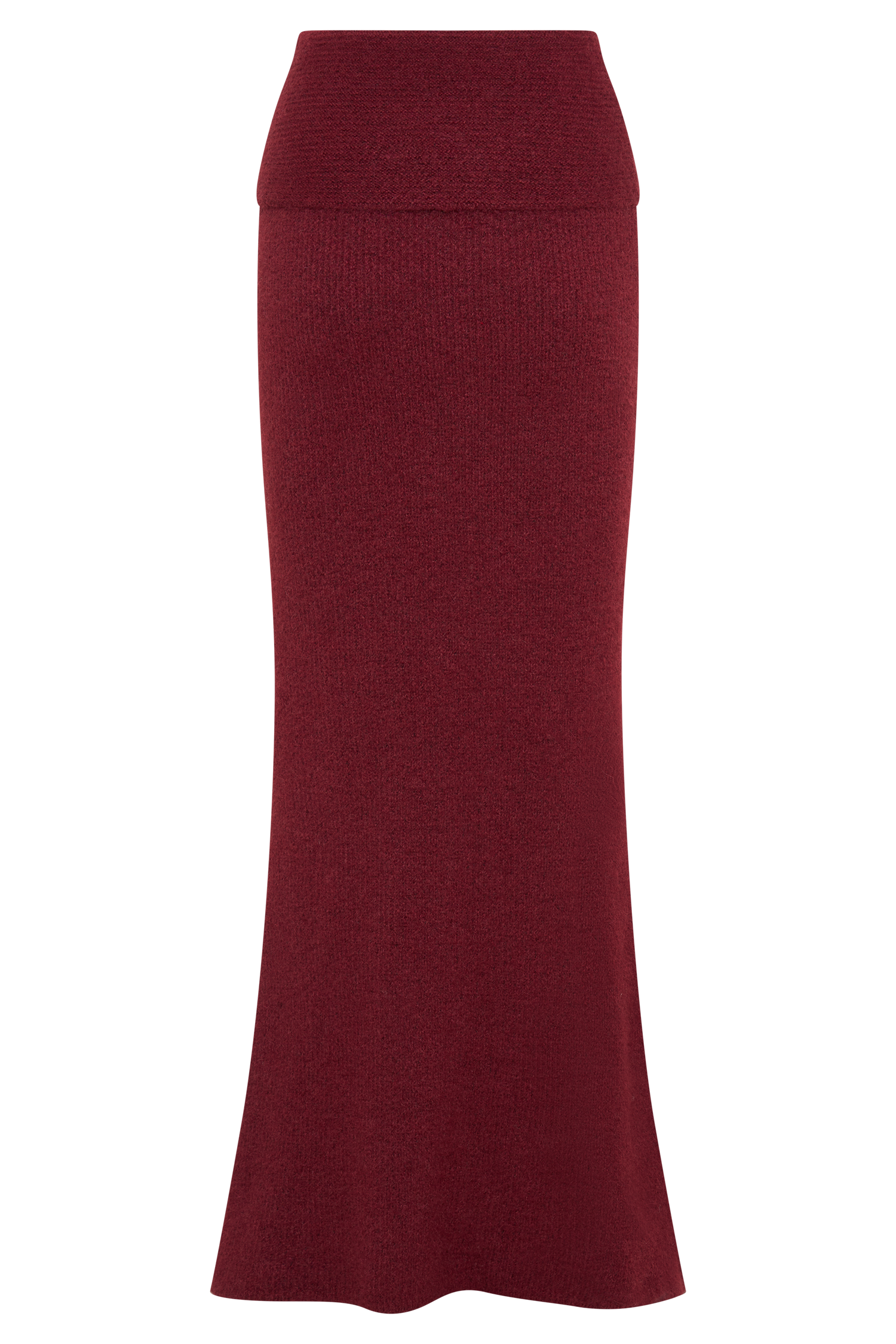 Levaru  Charlotte Örgü Uzun Etek - Merlot