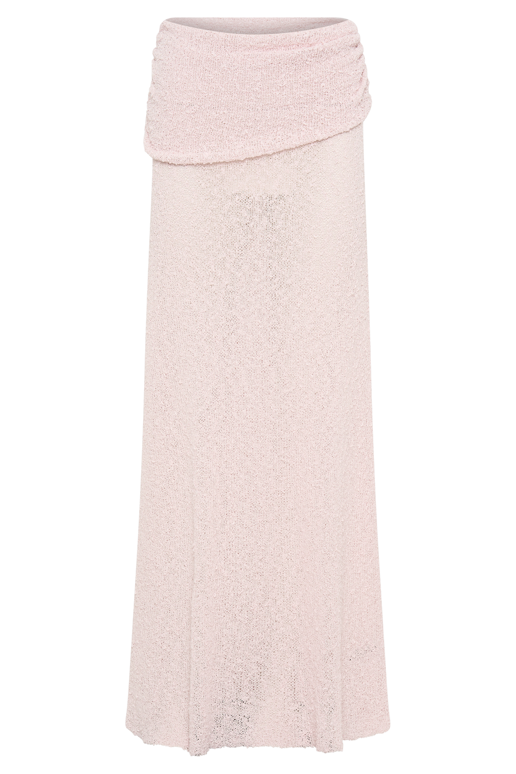 LevauroPetra Dantelli Örgü Maxi Etek - Misty Rose