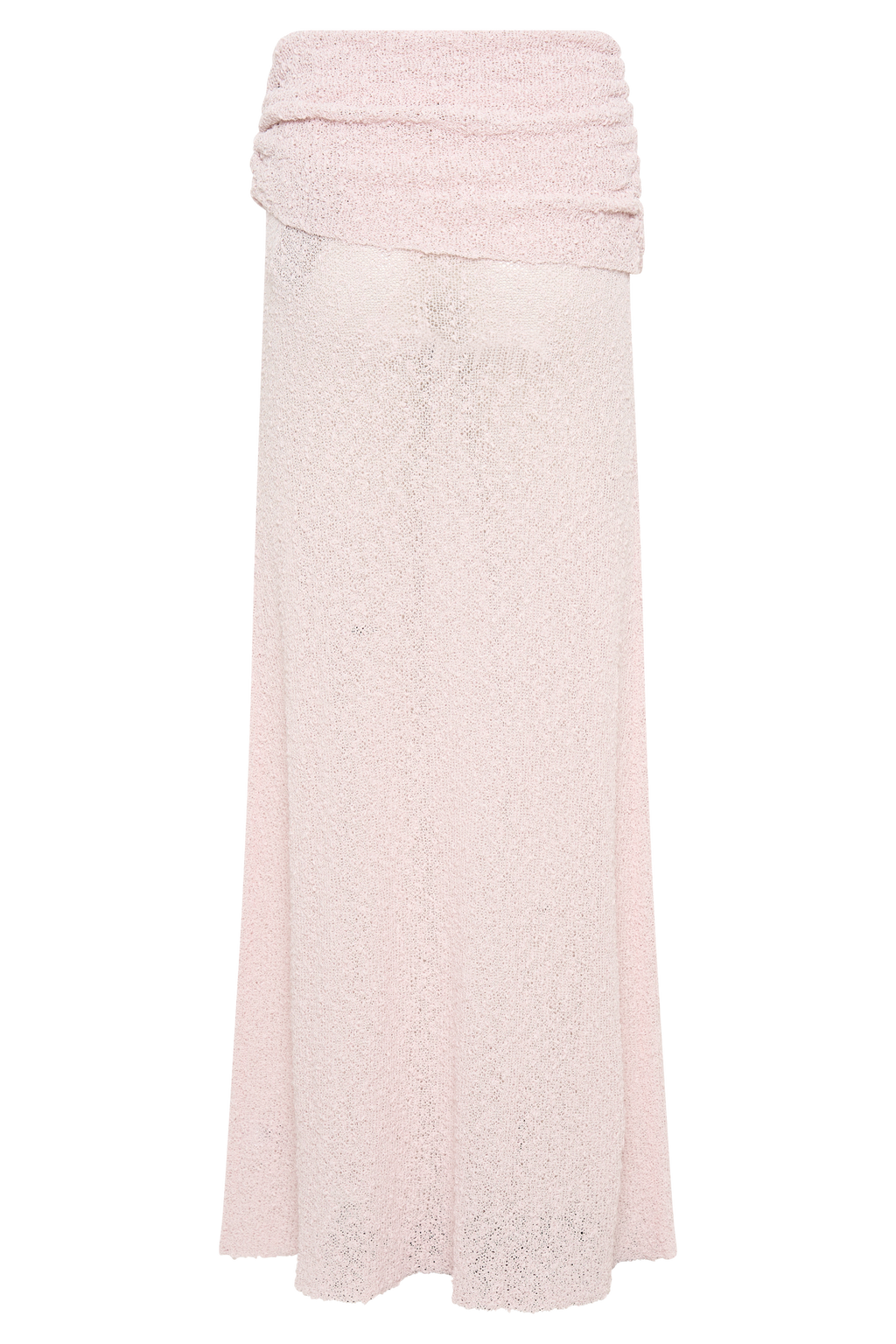 LevauroPetra Dantelli Örgü Maxi Etek - Misty Rose