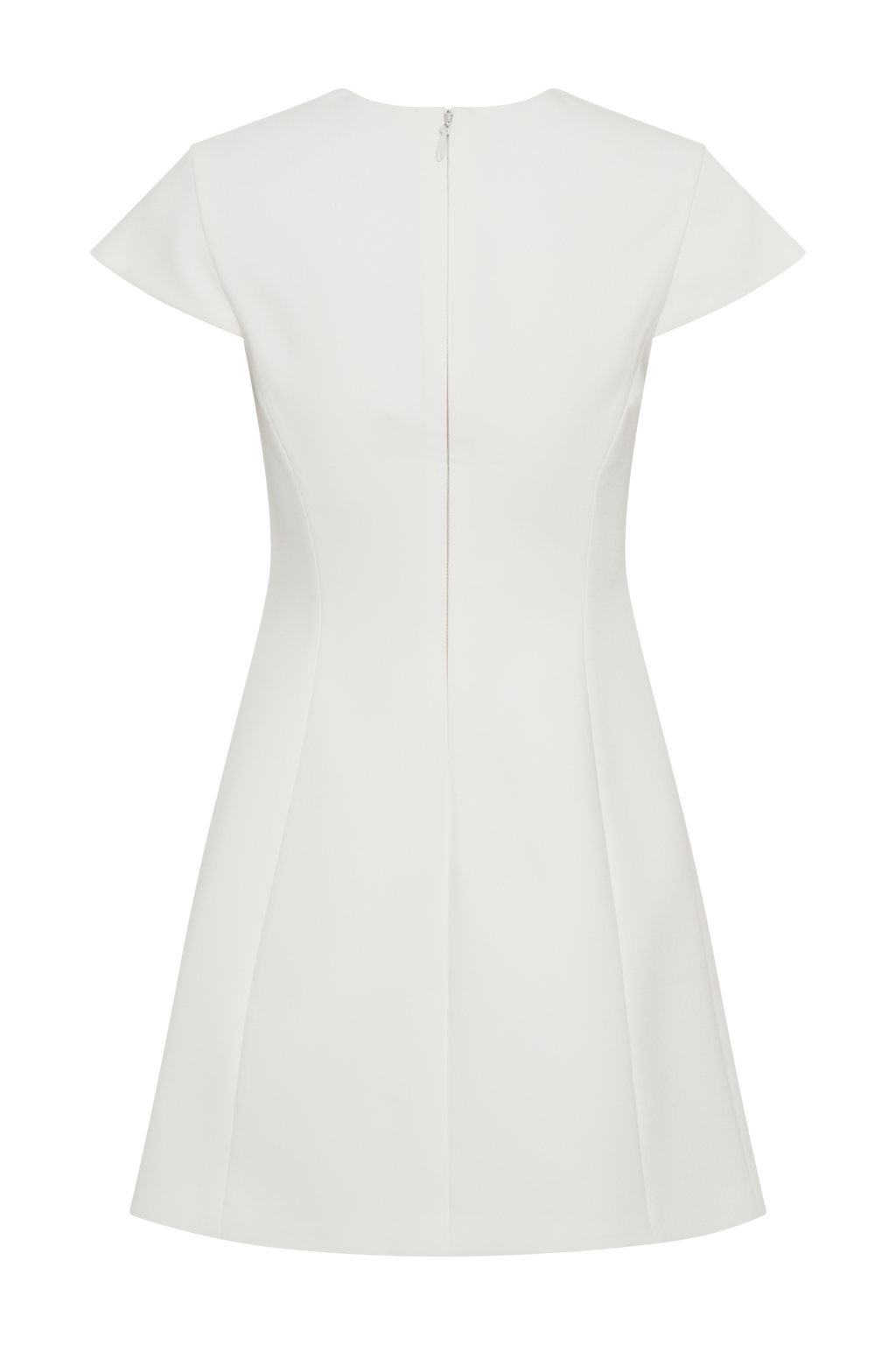 Levauro Remi Suiting Çiçek Desenli Mini Elbise - Beyaz