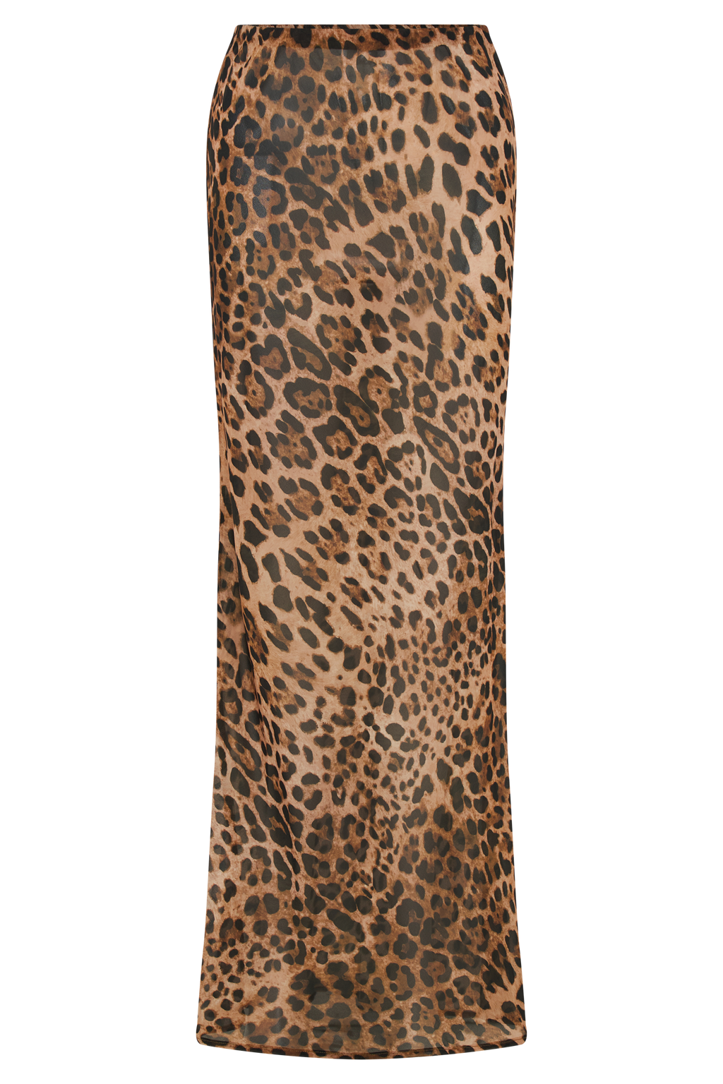 Levauro  Yvonne Şifon Maxi Etek - Leopar Desenli