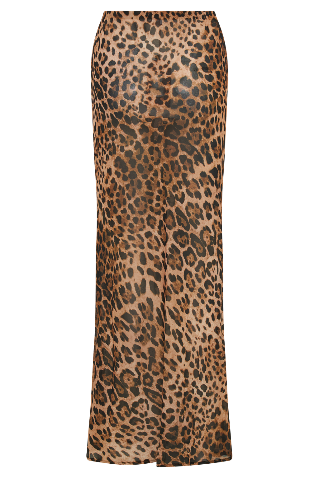 Levauro  Yvonne Şifon Maxi Etek - Leopar Desenli